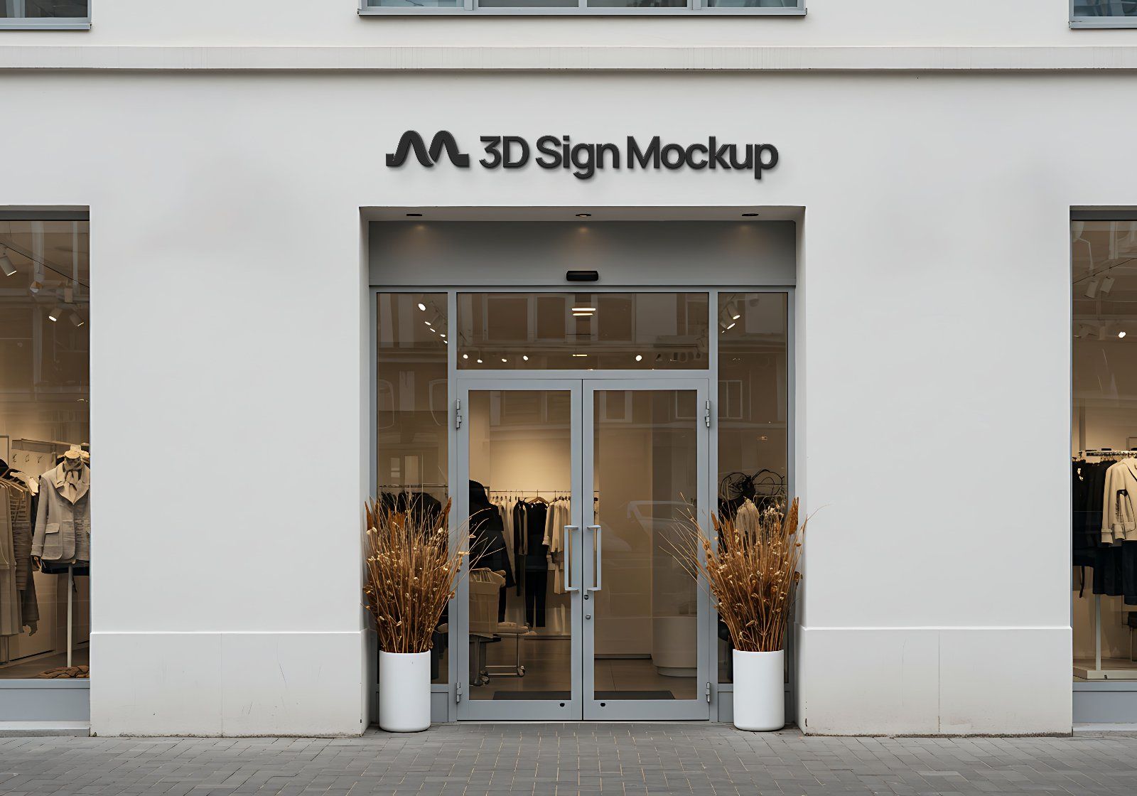 Store front 3D Signage Professional Mockup — image 10