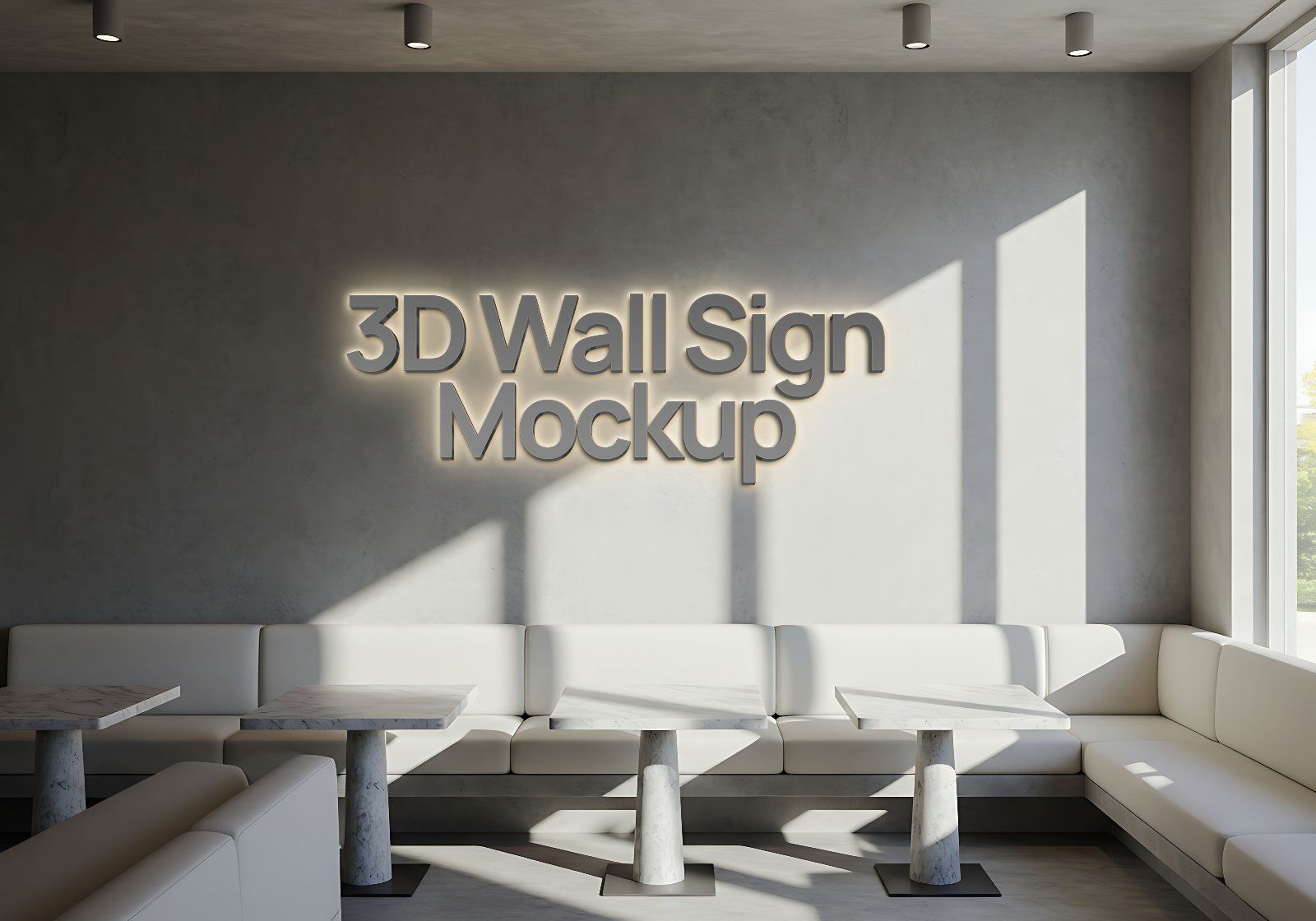 Store front 3D Signage Professional Mockup — image 4