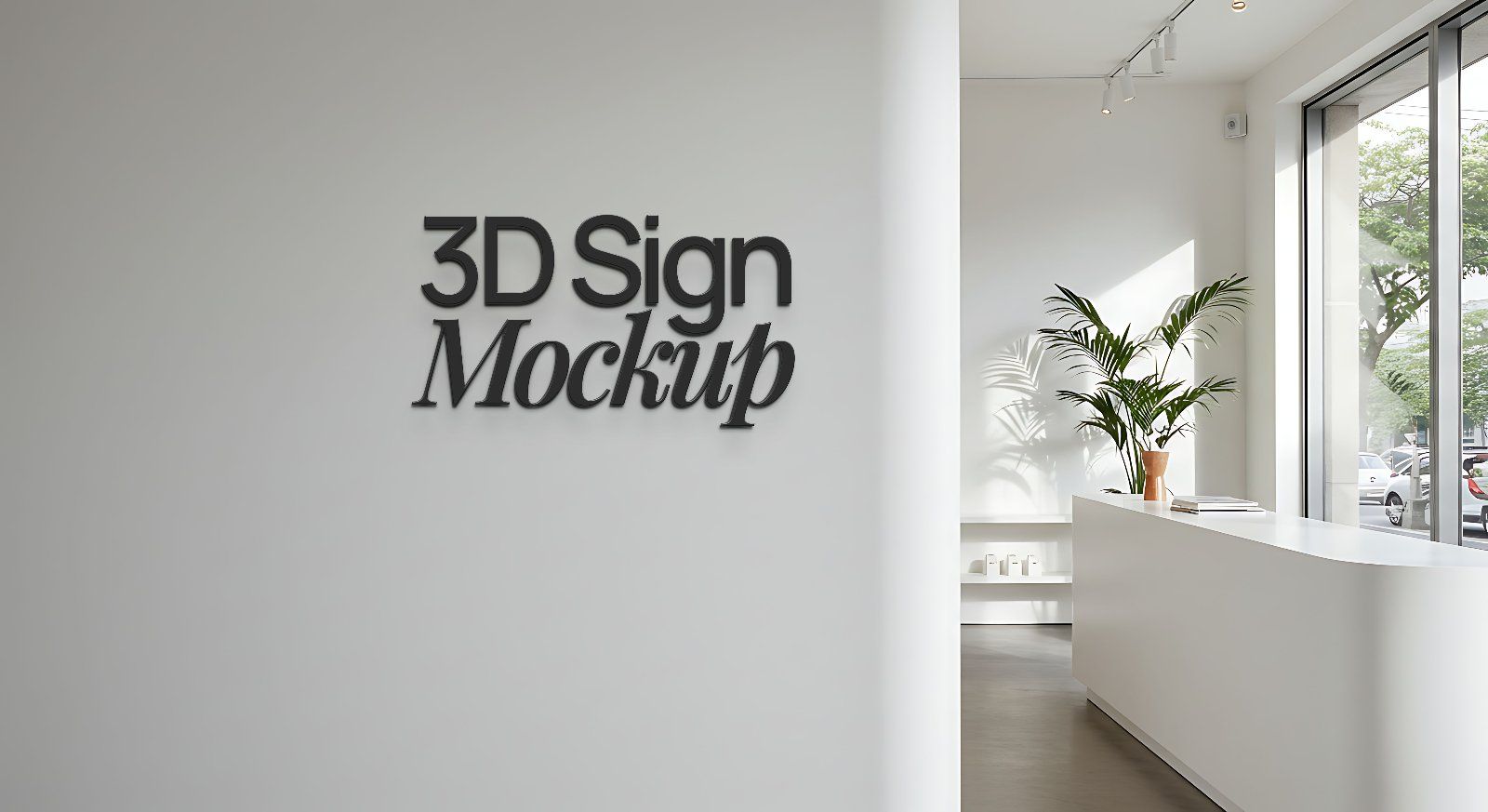 Store front 3D Signage Professional Mockup — image 3