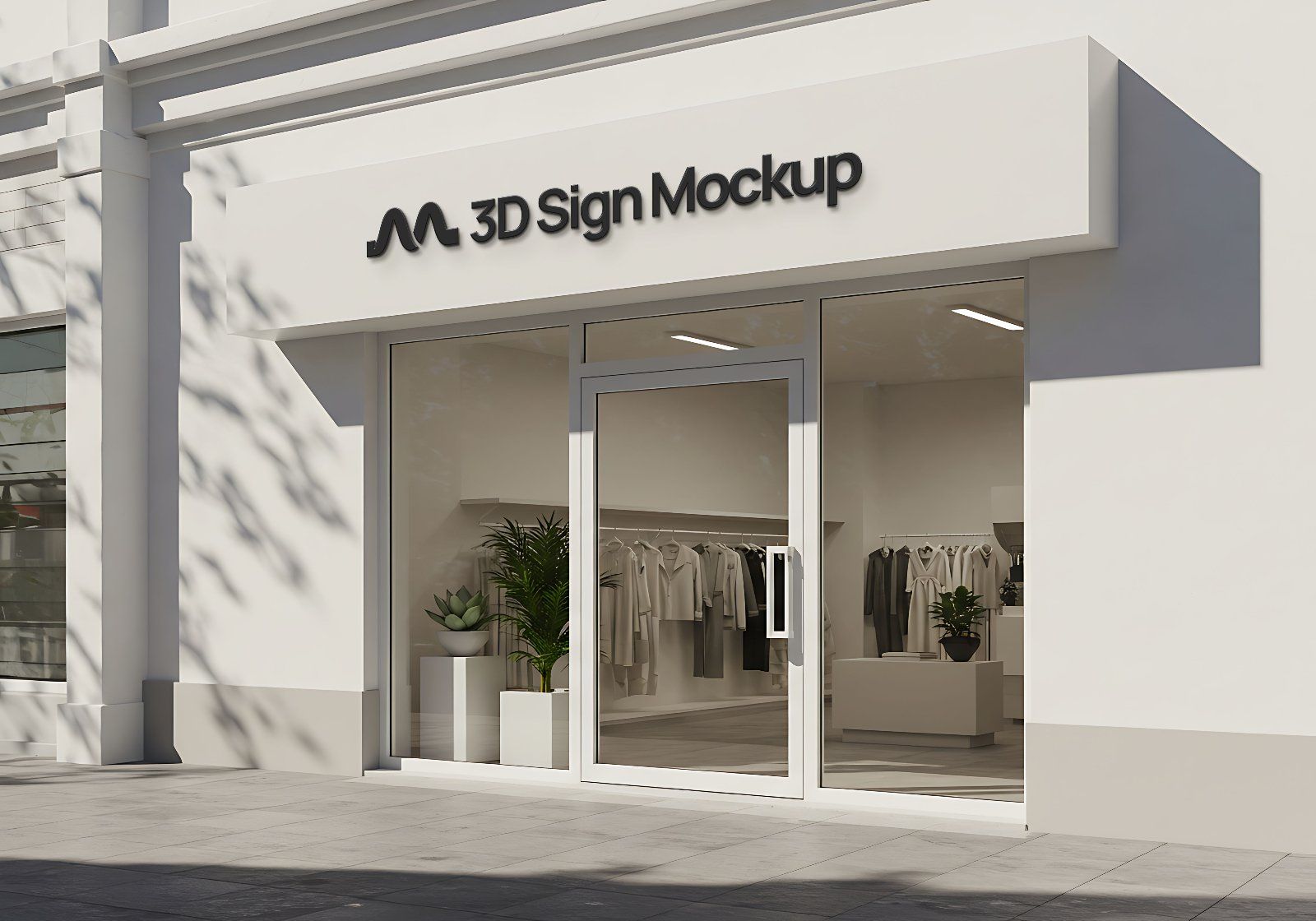 Store front 3D Signage Professional Mockup — image 7