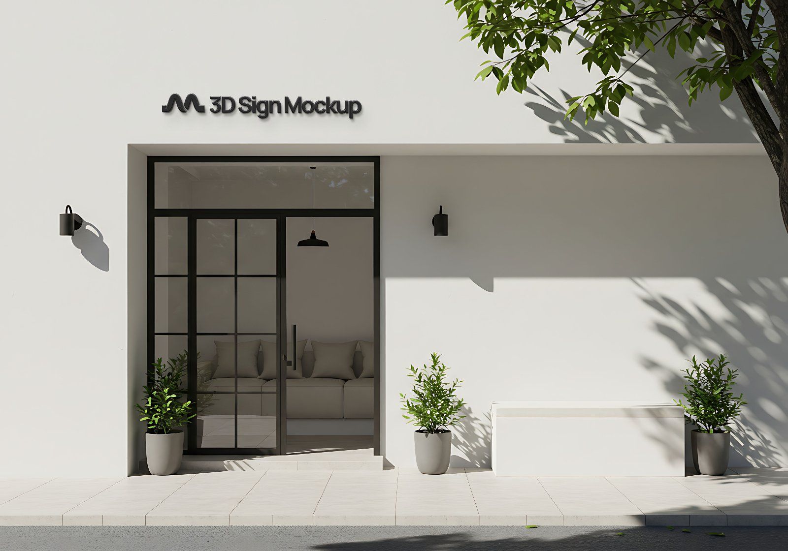 Store front 3D Signage Professional Mockup — image 6