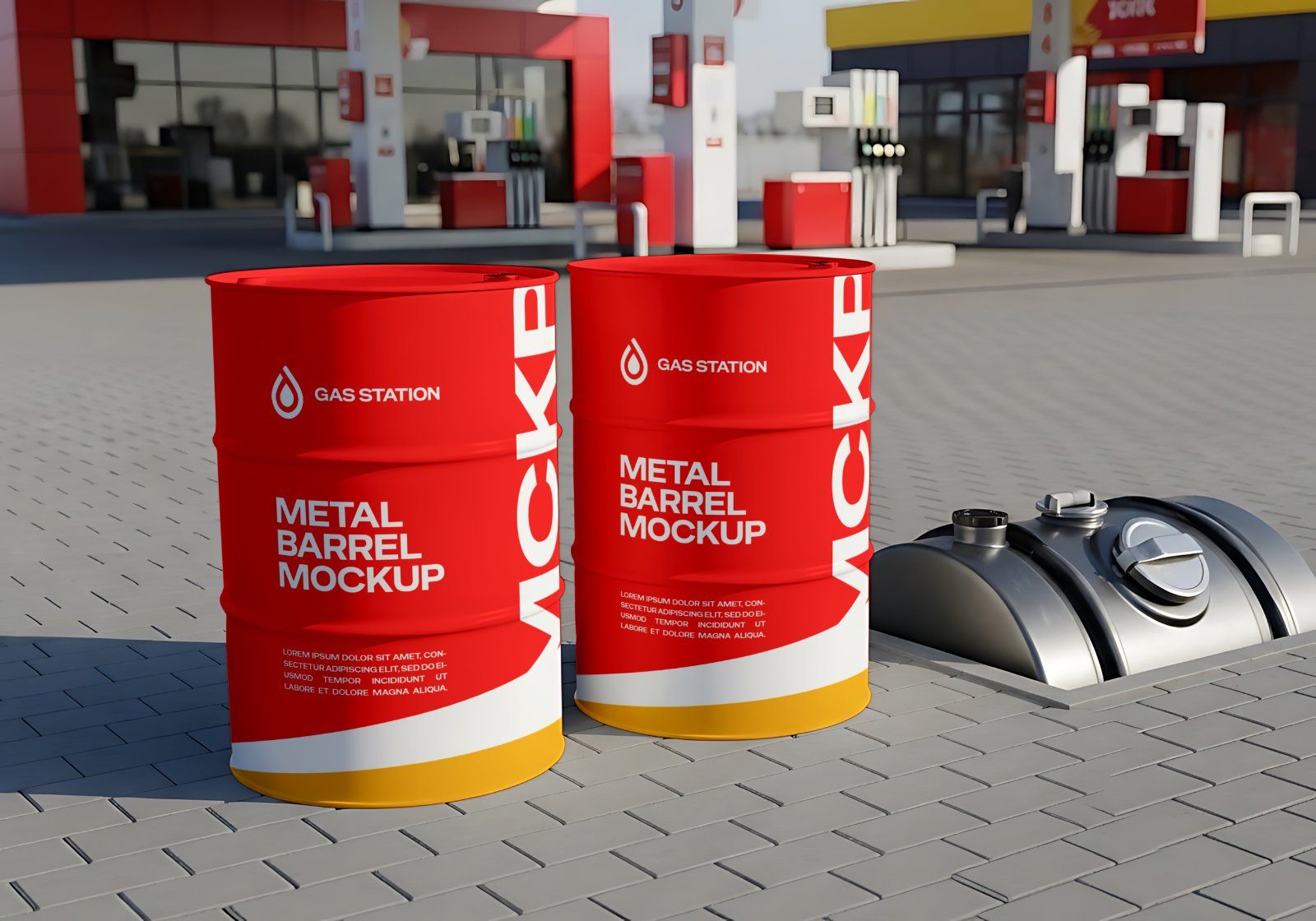 Premium Gas Station & Fuel Station Branding Mockup Bundle – 15 High-Res PSD Scenes for Energy Identi — image 17