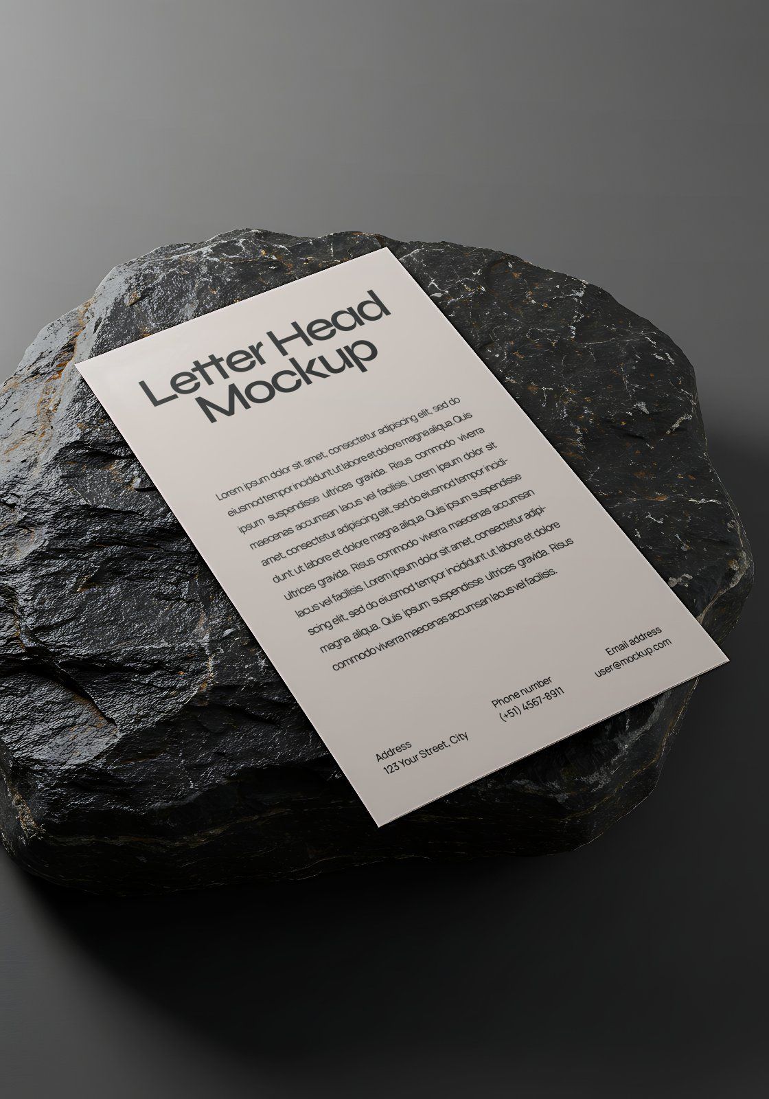 Premium Stone Branding Mockup Bundle — image 13