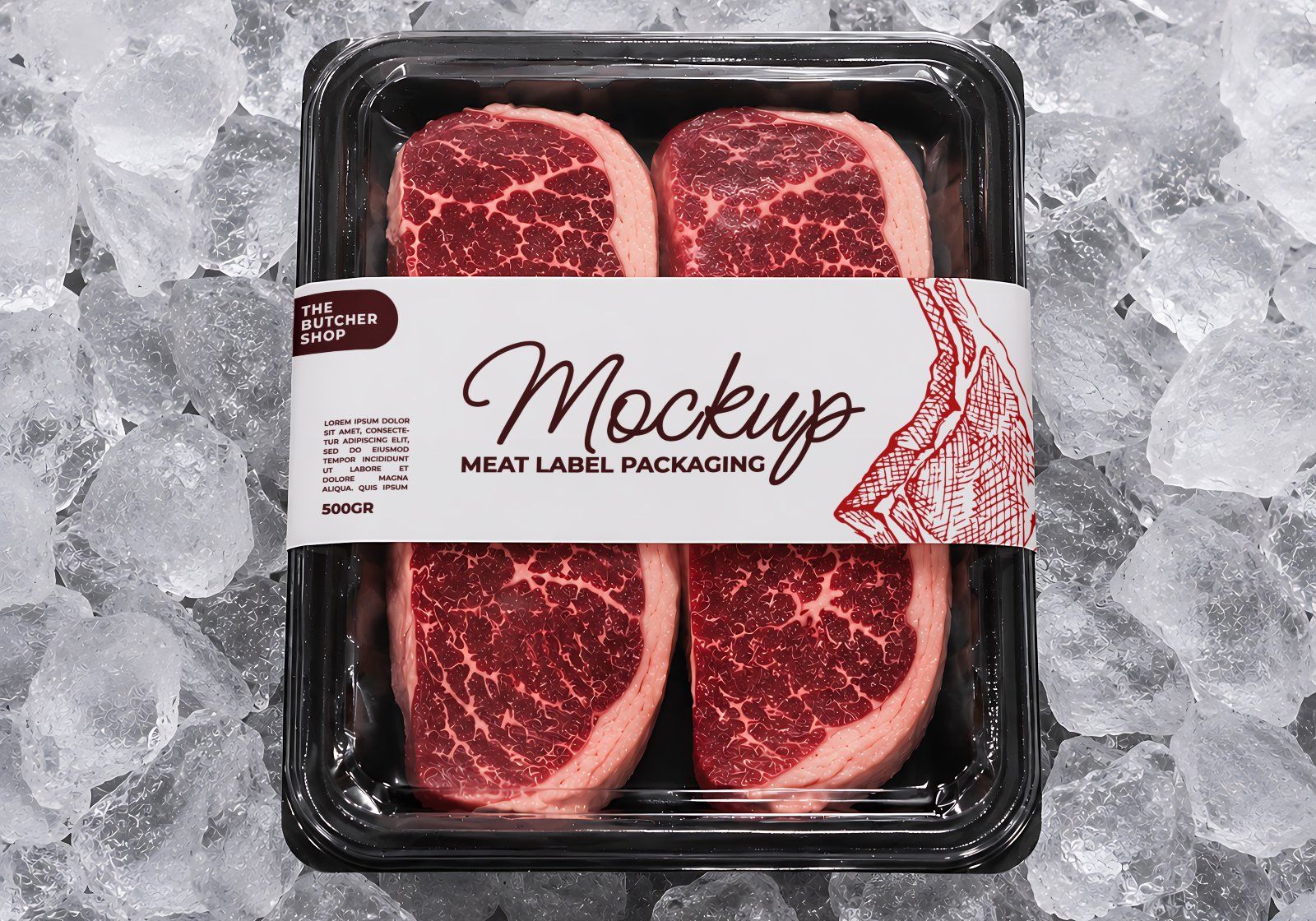 Premium Branding Steak Store Mockup — image 6