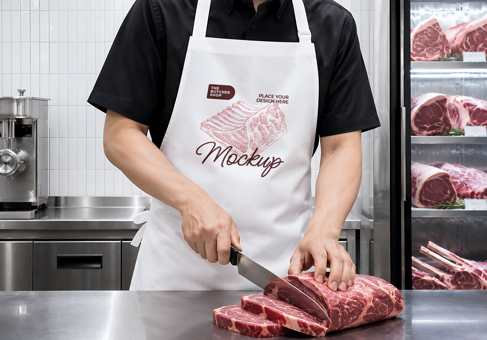 Premium Branding Steak Store Mockup — image 8