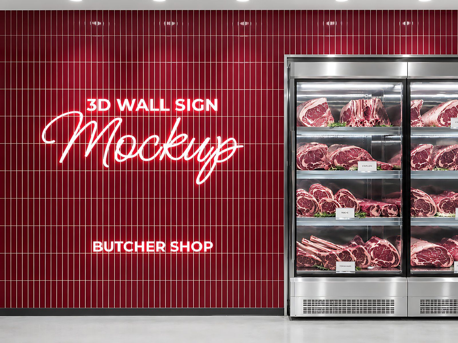 Premium Branding Steak Store Mockup — image 9