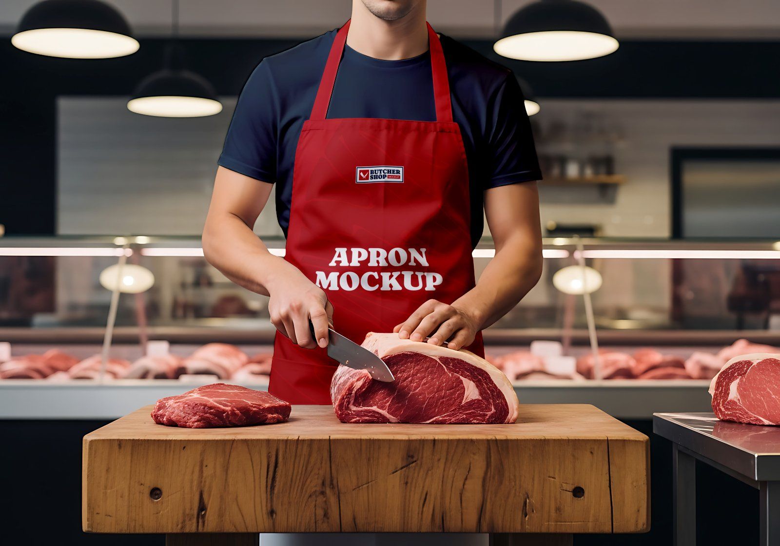 Meat & Fish Market Mockup Bundle – 15 PSD Templates for Butcher Shop Branding — image 4