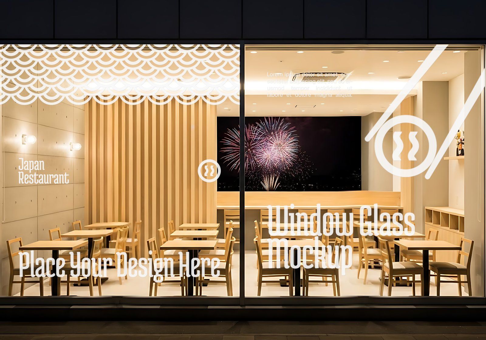 Premium Branding Red Japan Food Restaurant Mockup — image 2