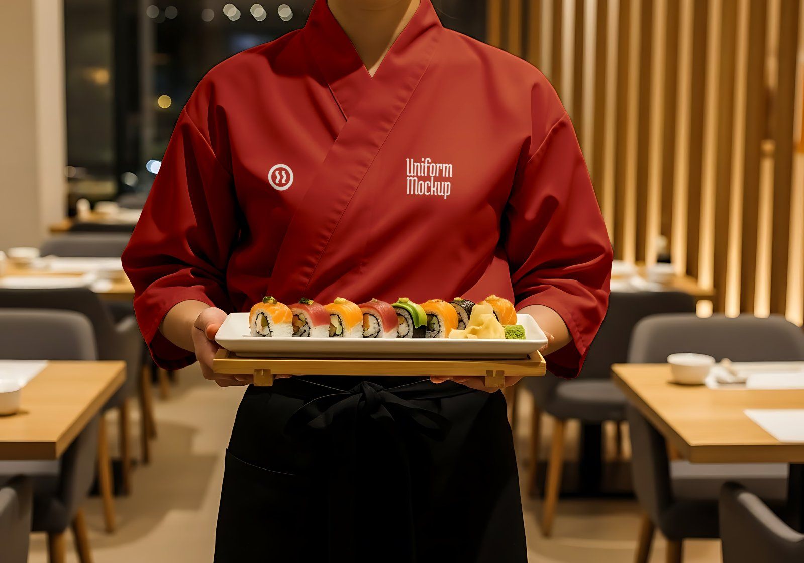 Premium Branding Red Japan Food Restaurant Mockup — image 5