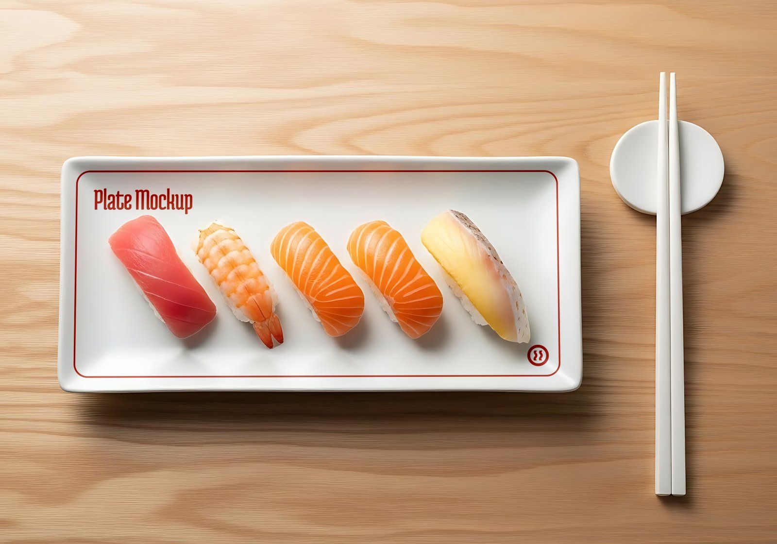 Premium Branding Red Japan Food Restaurant Mockup — image 6