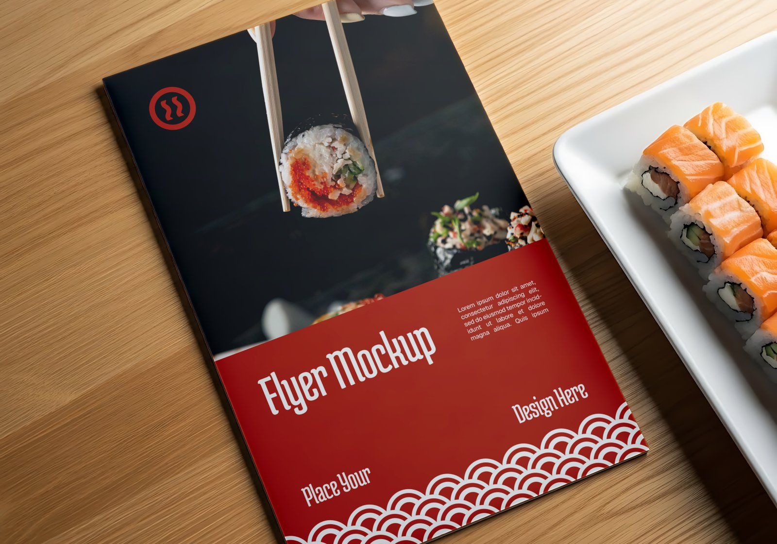 Premium Branding Red Japan Food Restaurant Mockup — image 11