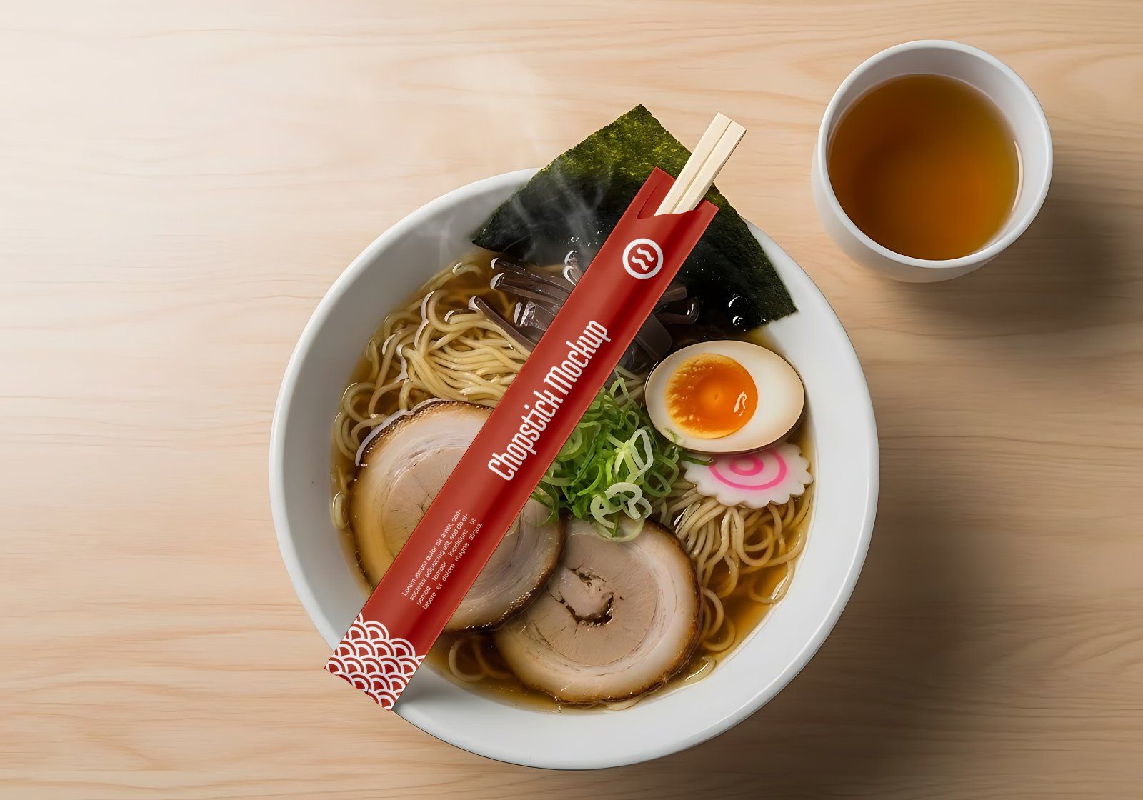 Premium Branding Red Japan Food Restaurant Mockup — image 13