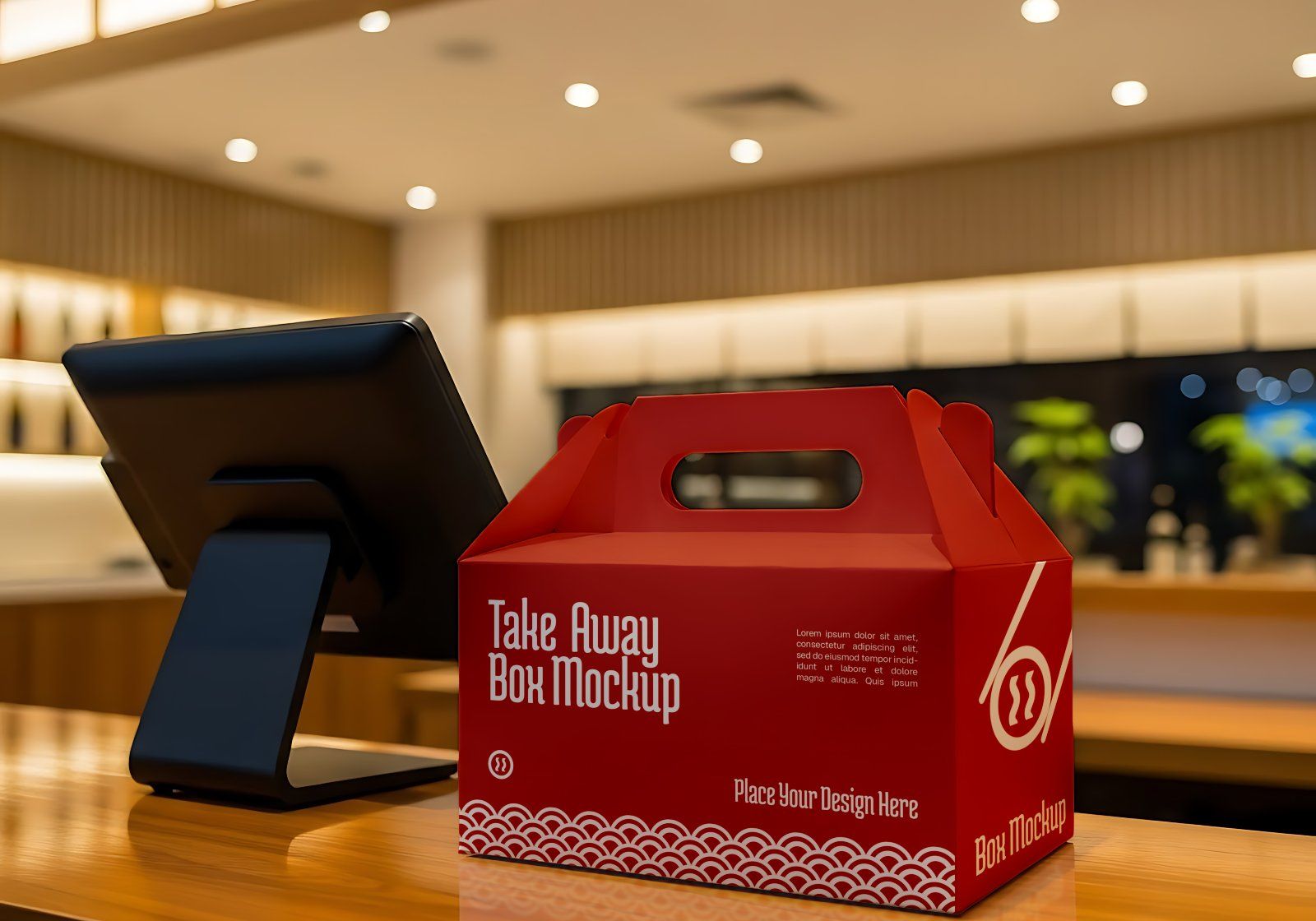 Premium Branding Red Japan Food Restaurant Mockup — image 15