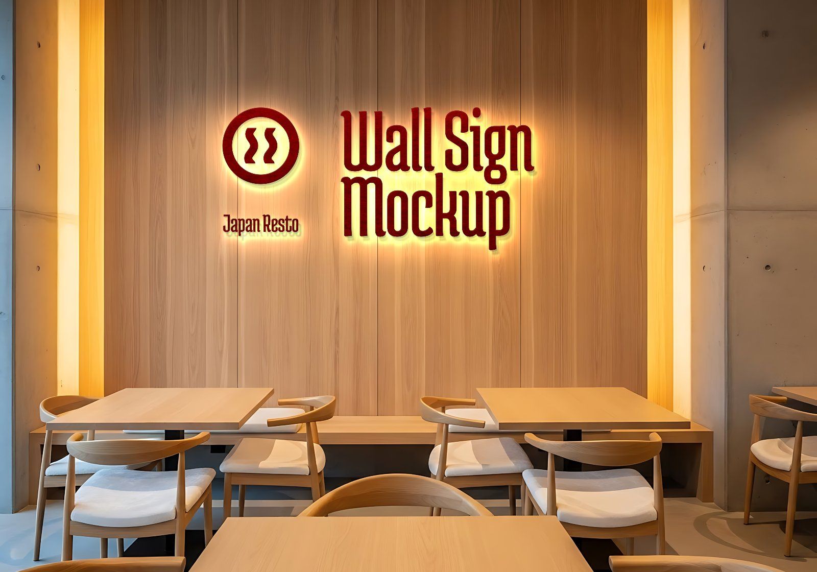 Premium Branding Red Japan Food Restaurant Mockup — image 16