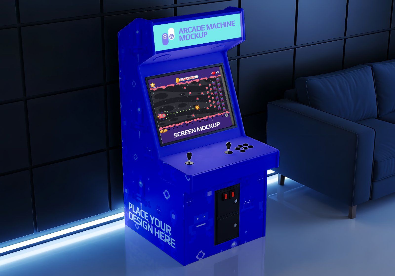 15 Premium Arcade Center Mockup Bundle Gaming Brand — image 7