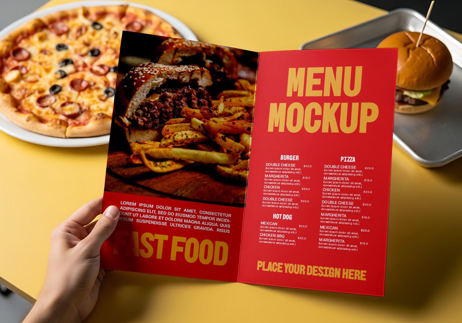 Ultimate Pizza & Fastfood Resto Branding Mockup Bundle – 15 Premium PSD Scenes for Food & Beverage I — image 10