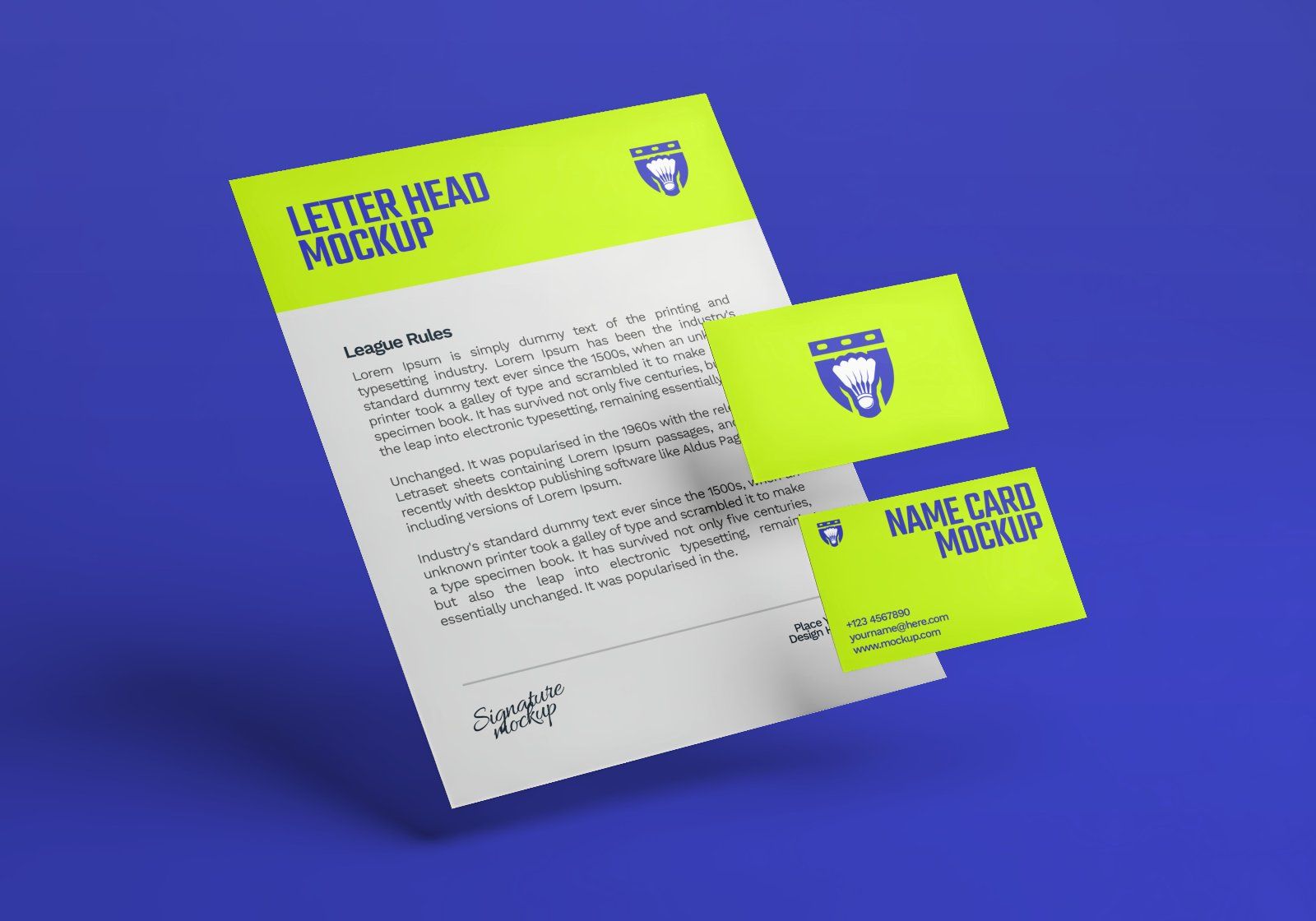 Premium Branding Badminton Mockup — image 7