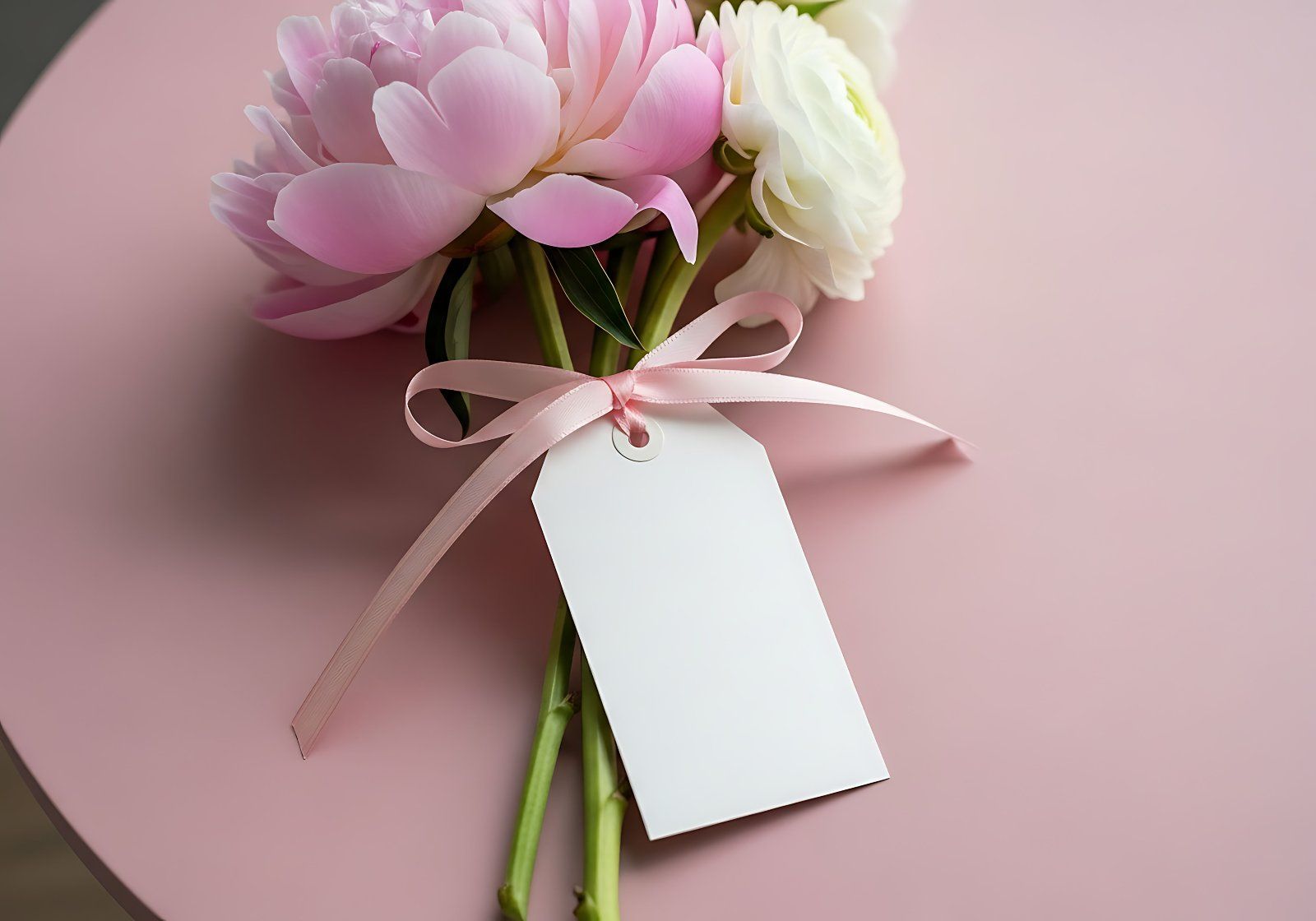 Free Flower Tag Mockup – Realistic Gift & Florist Label PSD Template — image 2