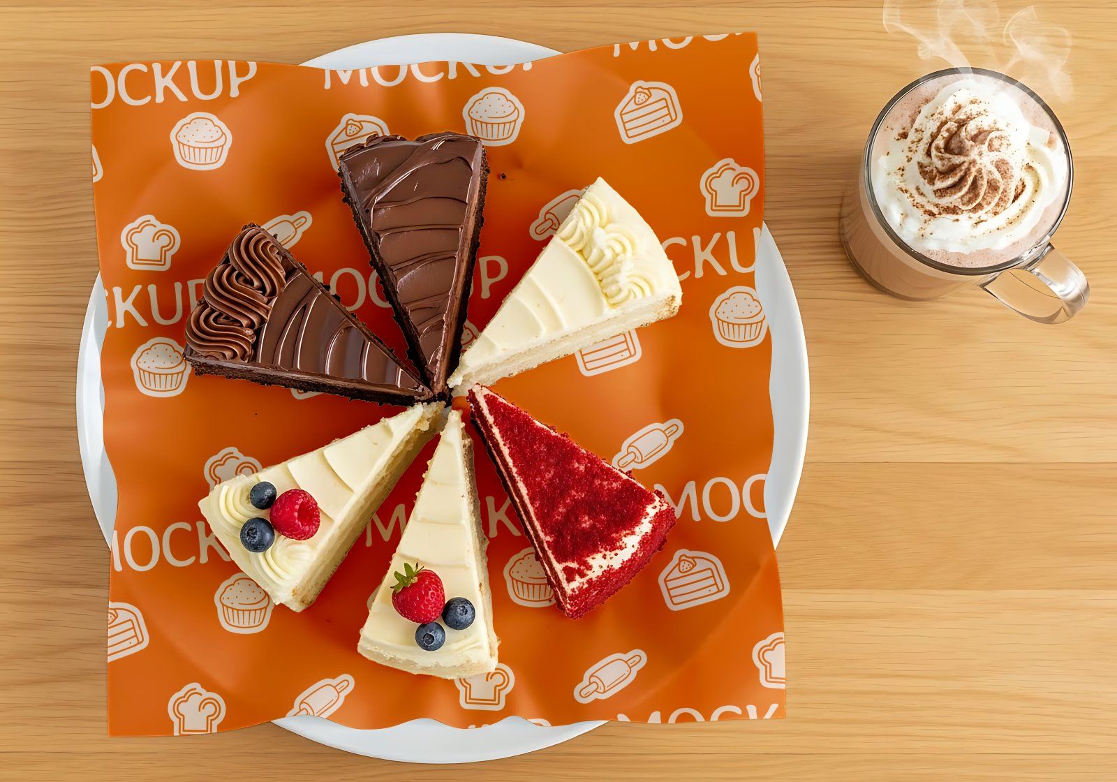Premium Branding Orange Bakery Store Mockup — image 4