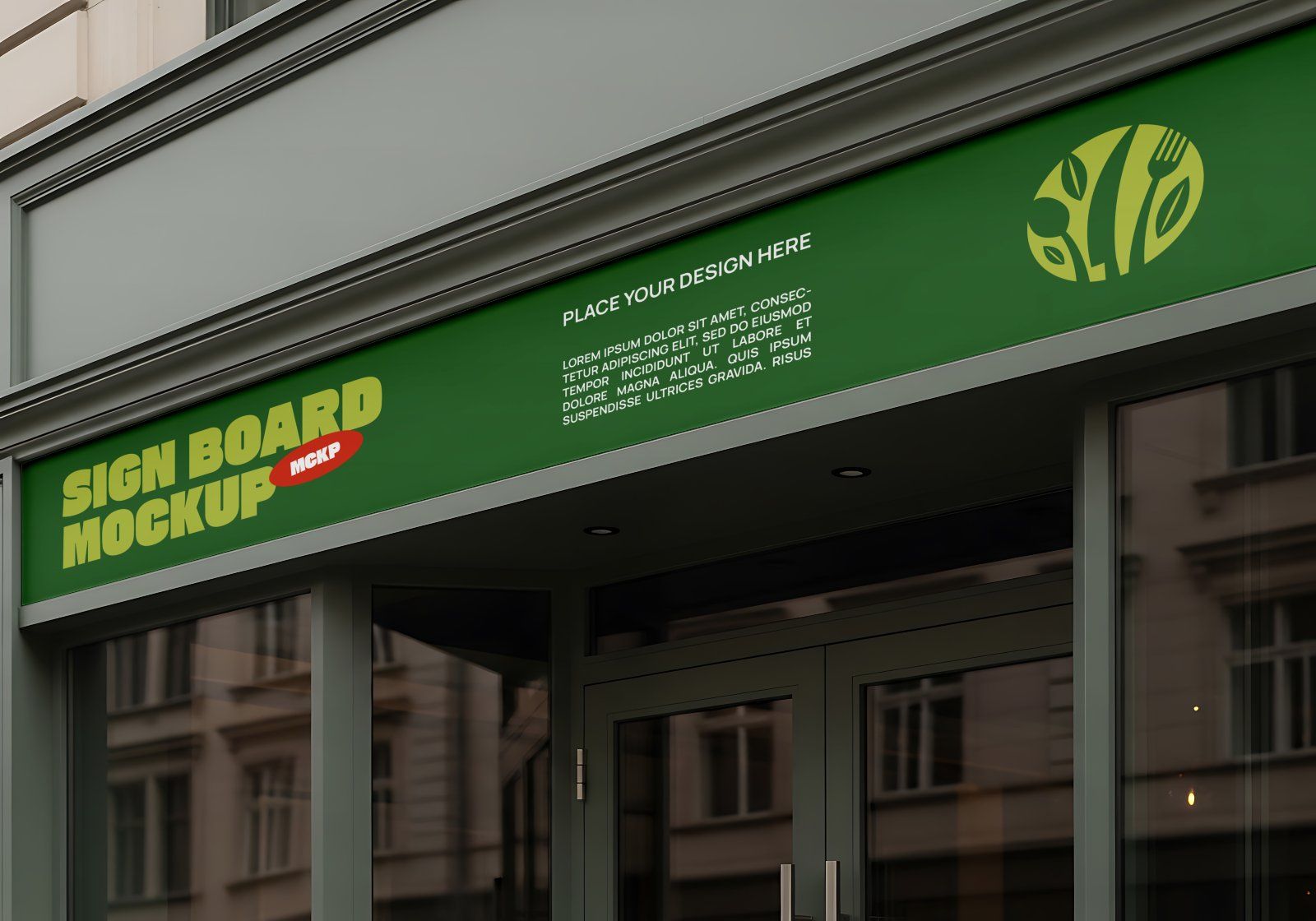 Premium Branding Green Restaurant Mockup — image 8