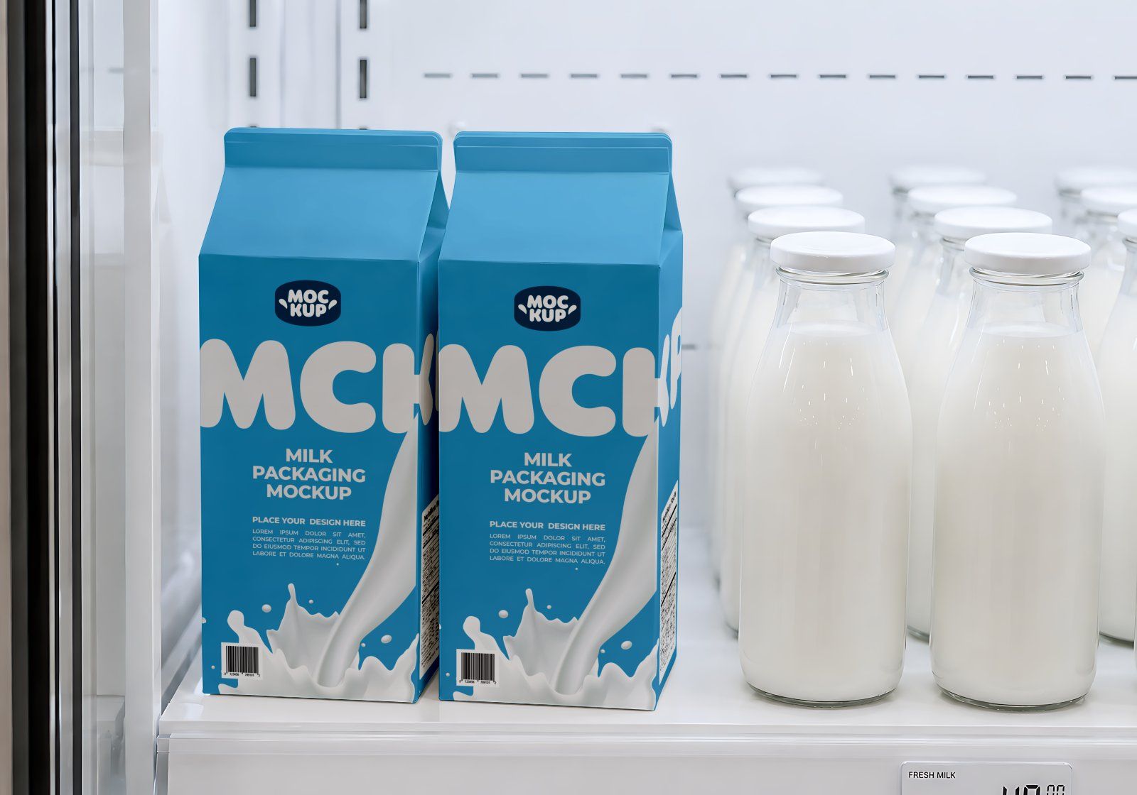 Premium Branding Milk Store Mockup — image 4
