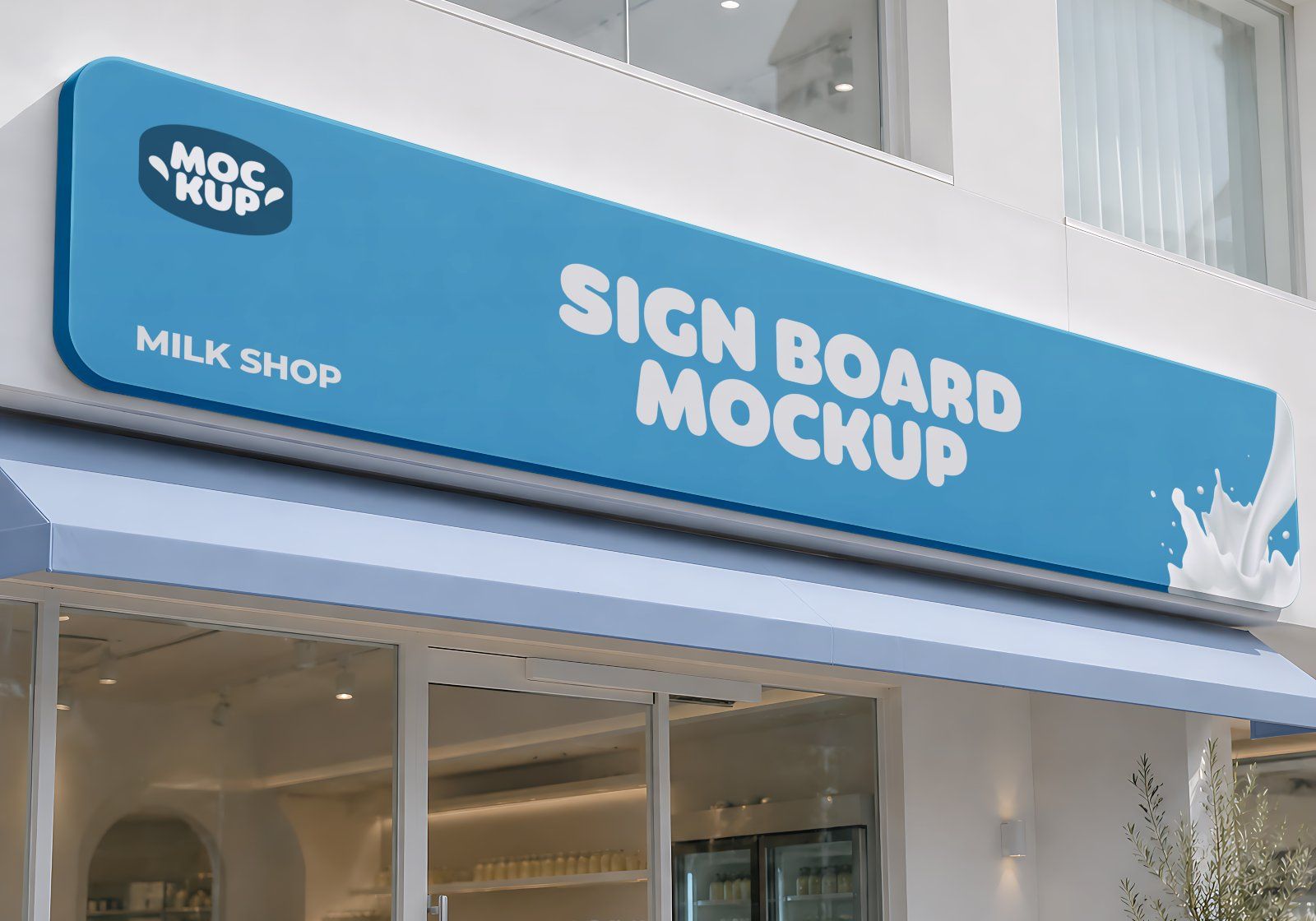 Premium Branding Milk Store Mockup — image 5