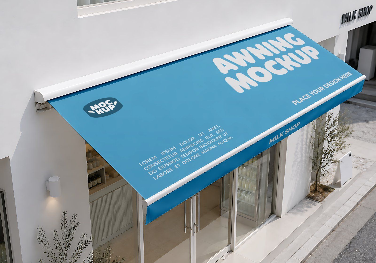 Premium Branding Milk Store Mockup — image 6
