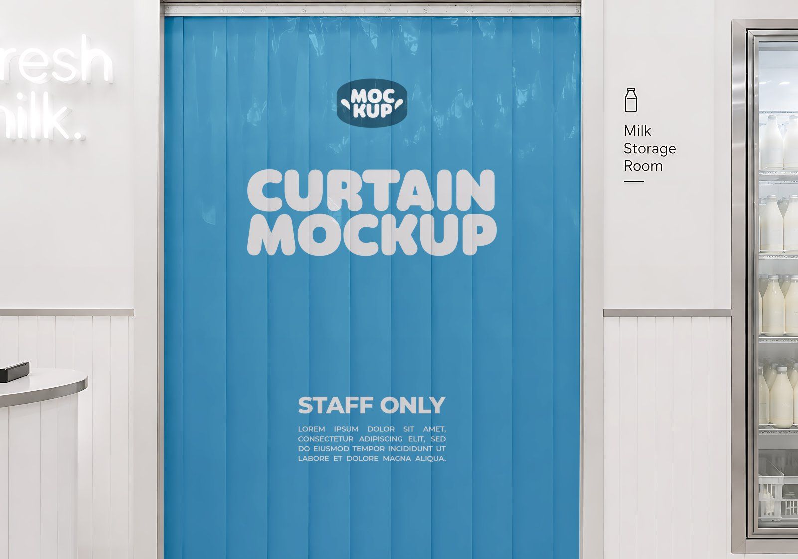 Premium Branding Milk Store Mockup — image 11