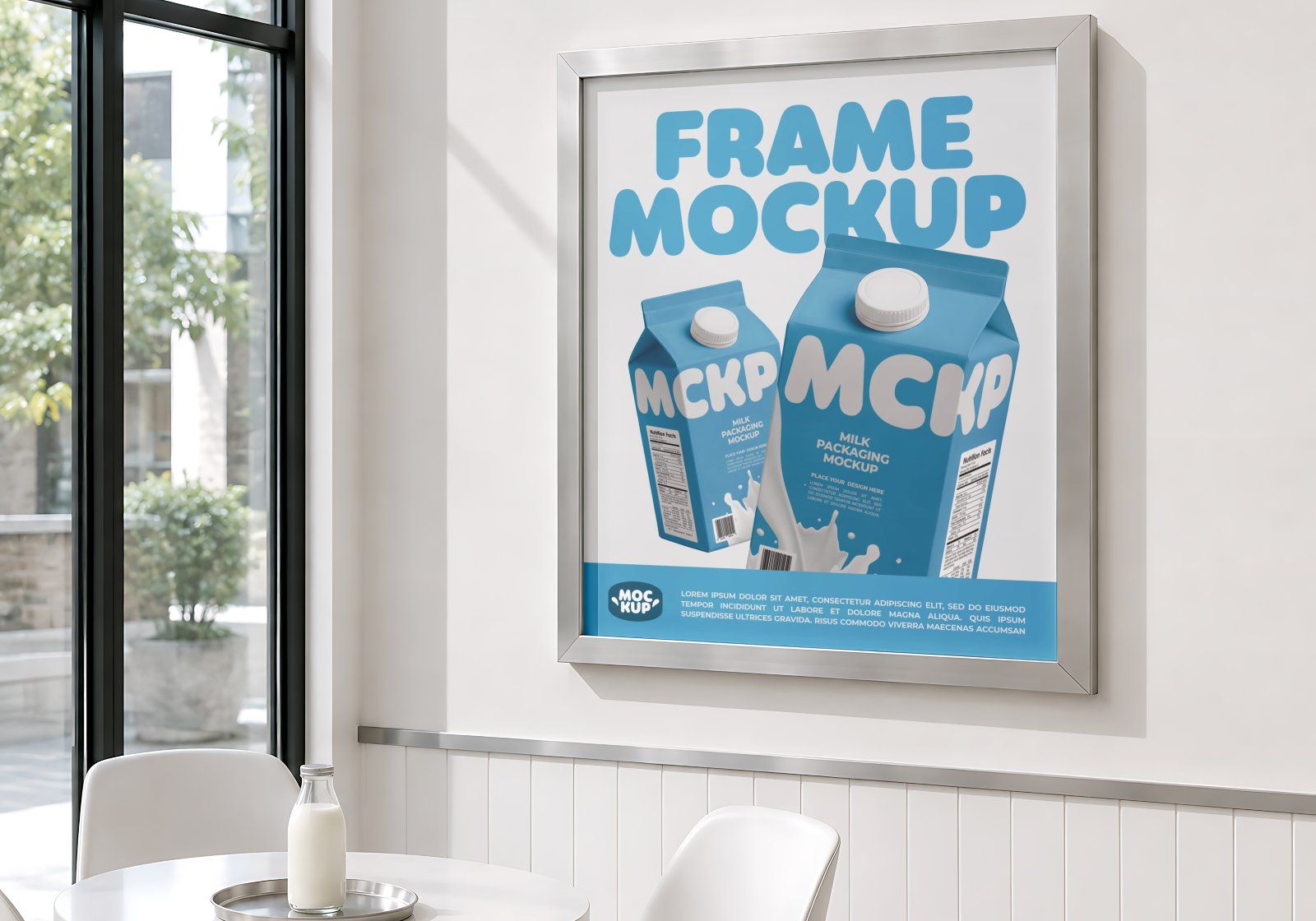 Premium Branding Milk Store Mockup — image 12