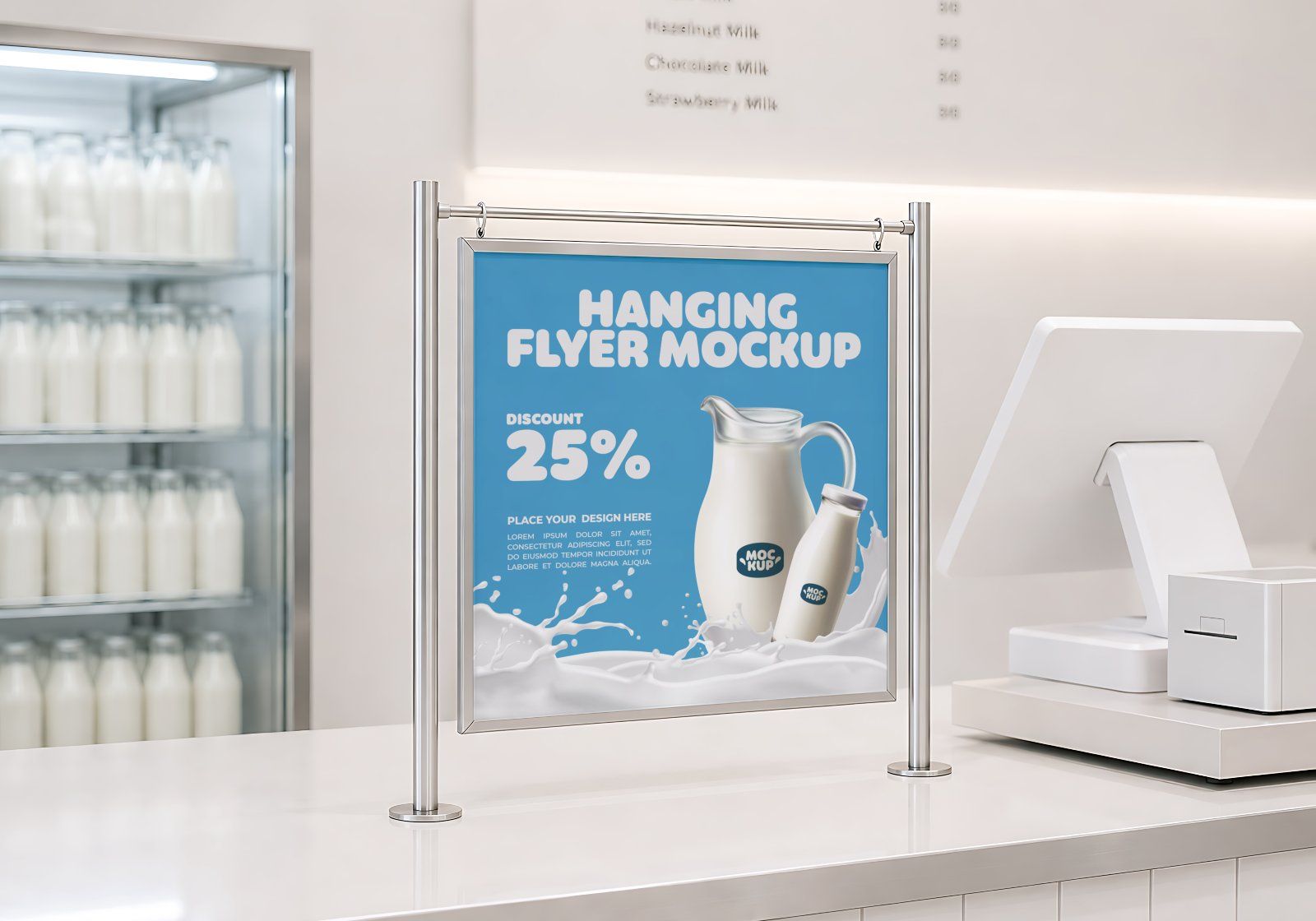 Premium Branding Milk Store Mockup — image 13