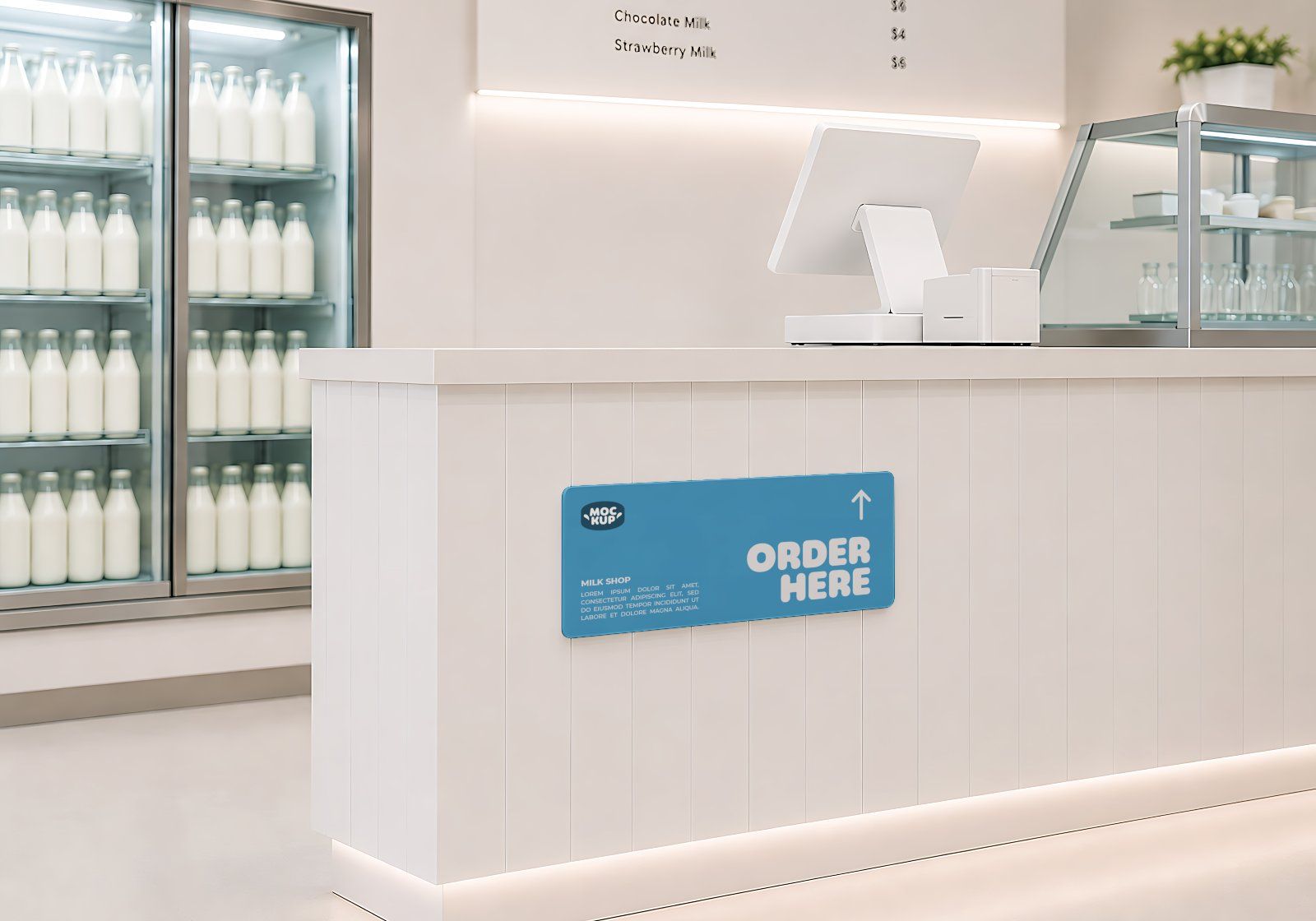Premium Branding Milk Store Mockup — image 16