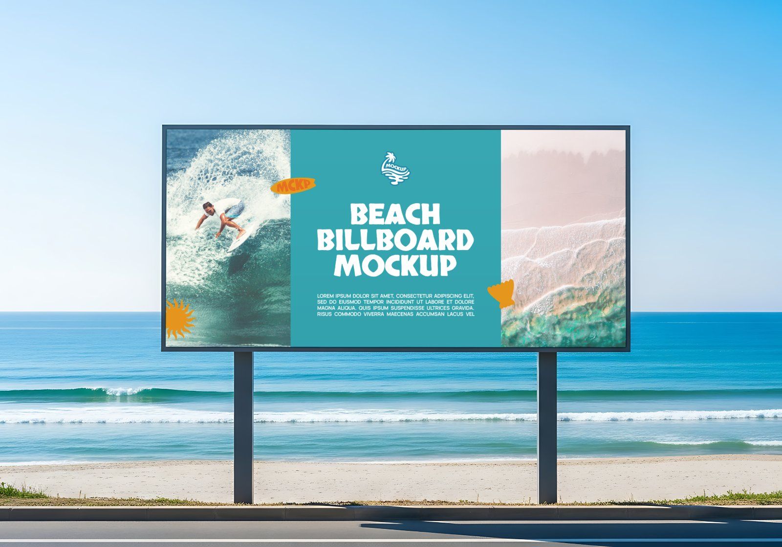 Premium Branding Beach Mockup — image 14