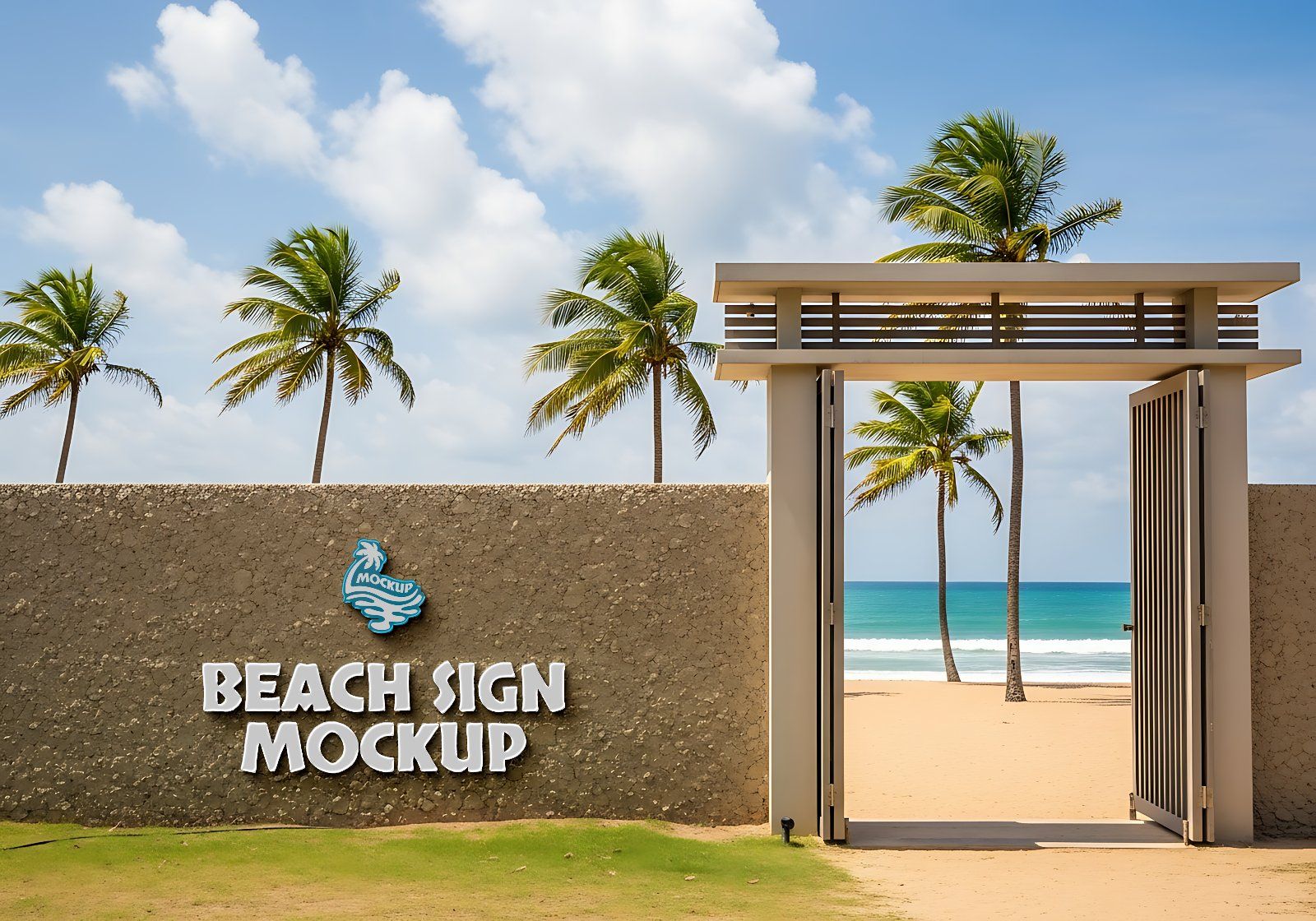 Premium Branding Beach Mockup — image 16