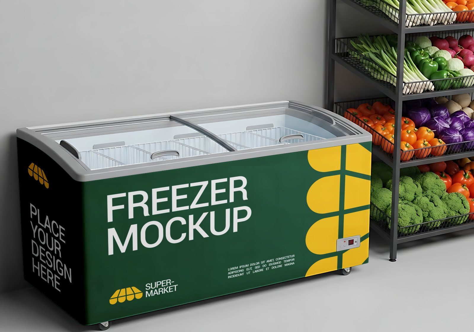 Premium Branding Yellow And Green Supermarket Mockup — image 15