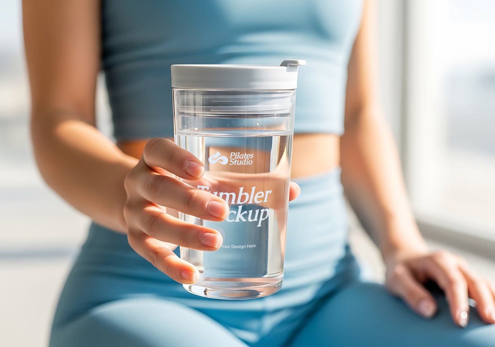 Premium Branding Blue Pilates Mockup — image 5