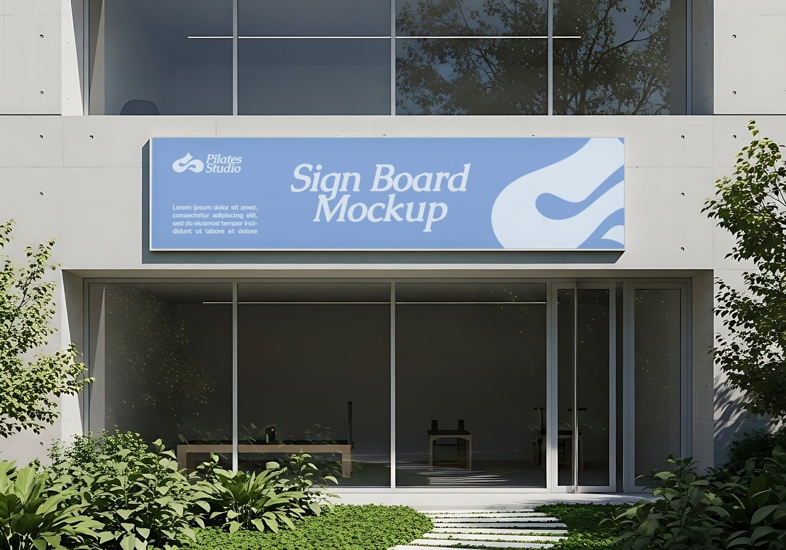 Premium Branding Blue Pilates Mockup — image 8