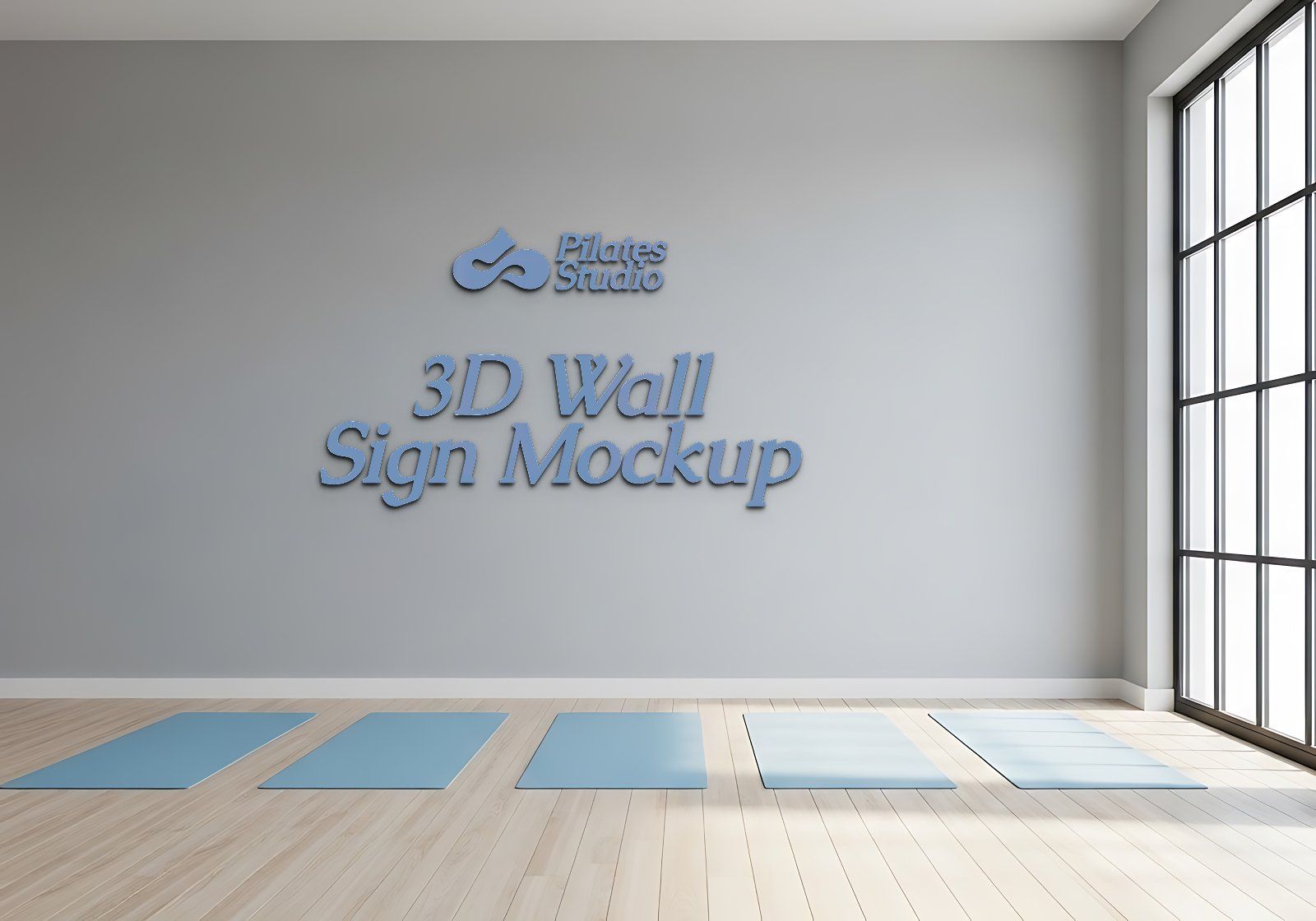 Premium Branding Blue Pilates Mockup — image 12