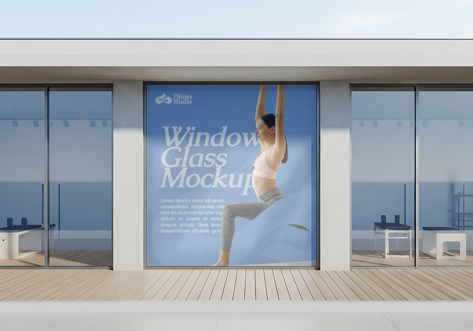 Premium Branding Blue Pilates Mockup — image 14