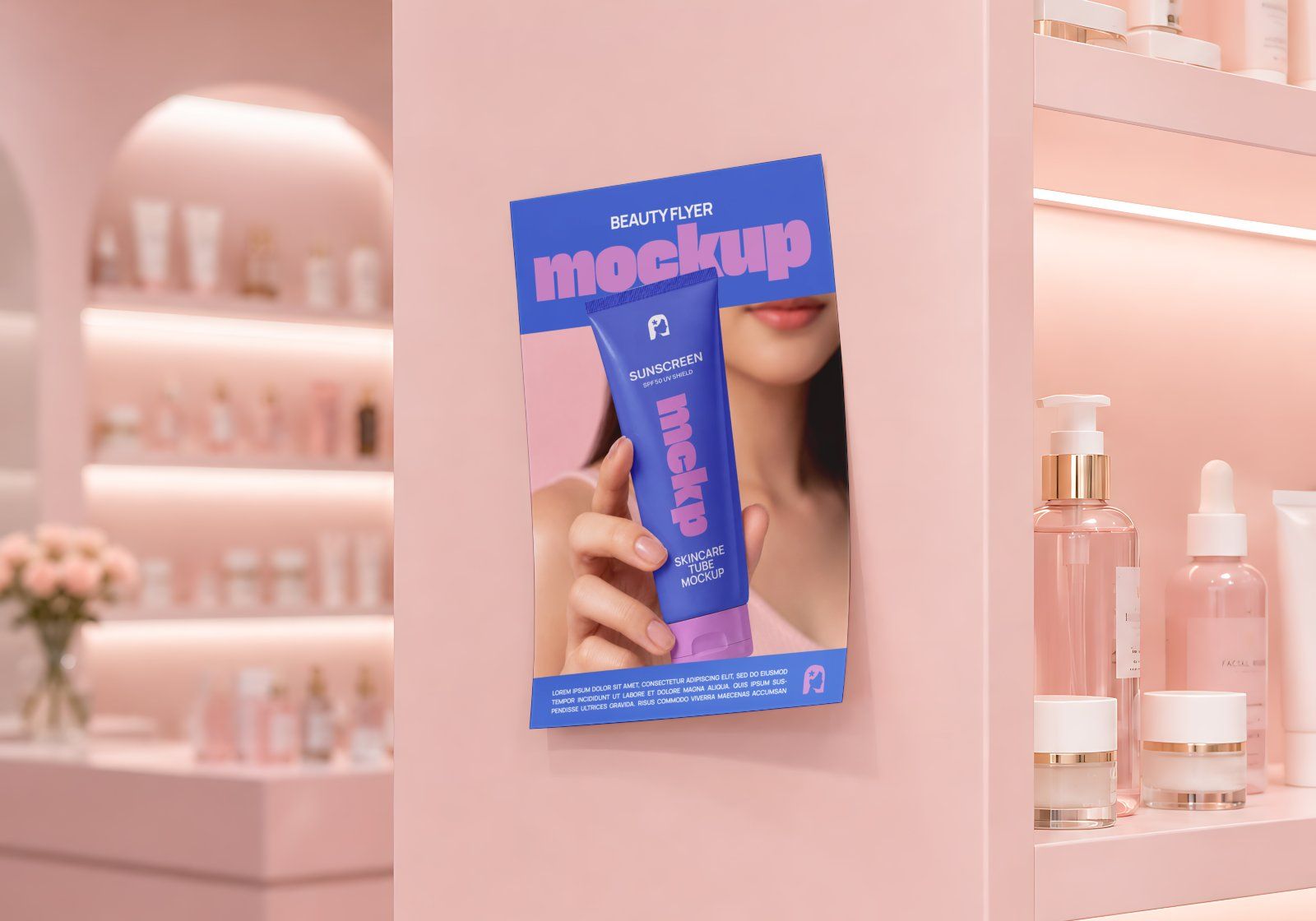 Premium Branding Beauty Care Cosmetic Store Mockup — image 14