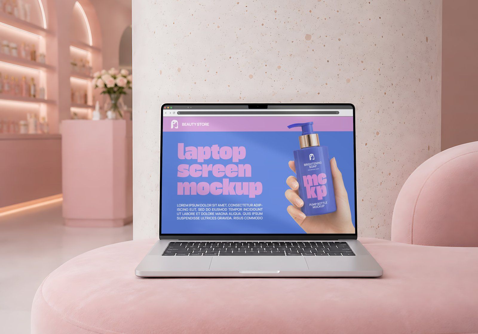 Premium Branding Beauty Care Cosmetic Store Mockup — image 16