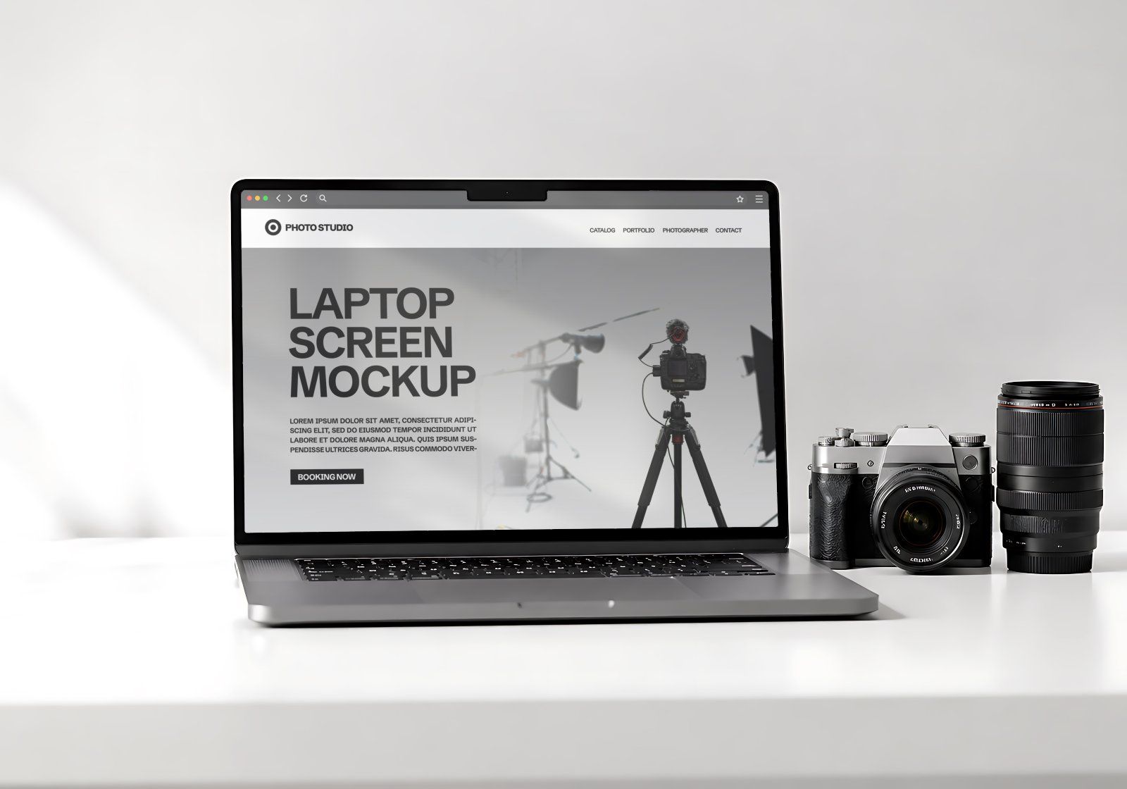 Premium Studio Photography Branding Mockup Bundle – 15 Creative Production PSD Scenes for Photo Stud — image 6
