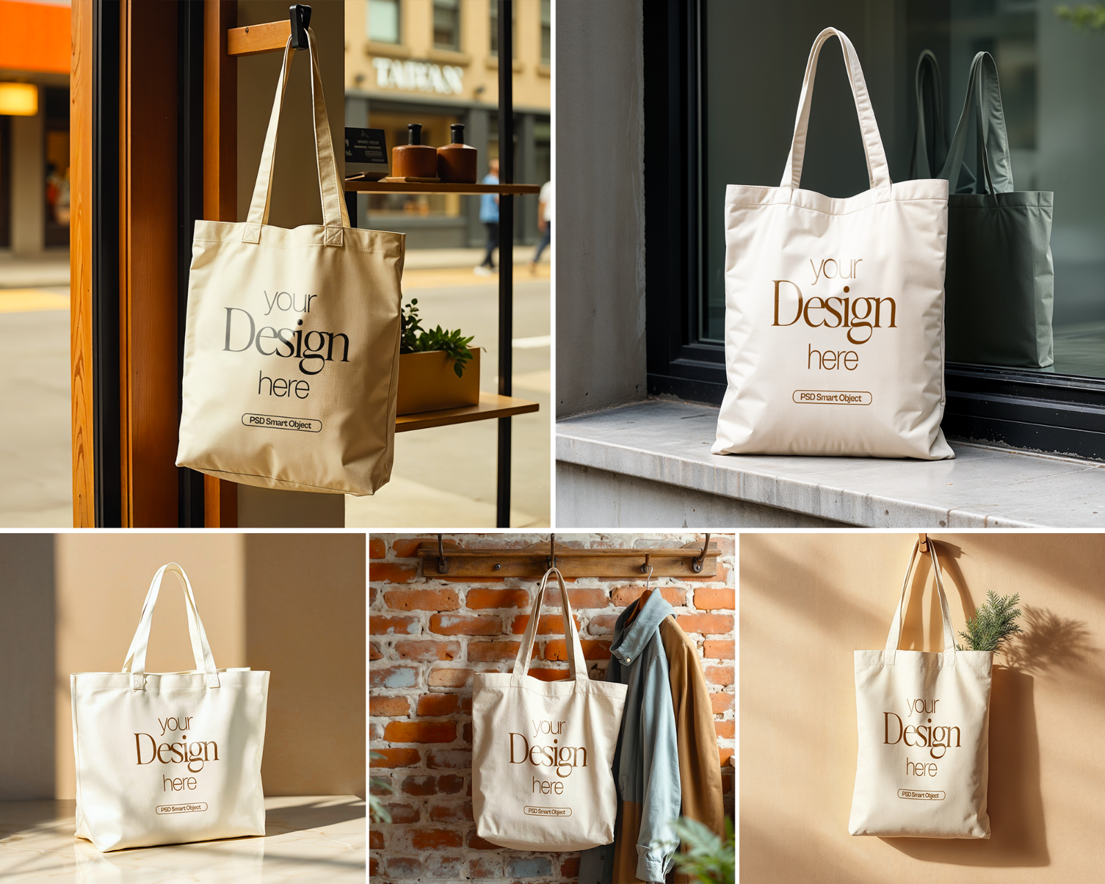 Tote Bag Mockup Bundle PSD: Printify & Printful, 20+ Smart Object Mockups — image 3