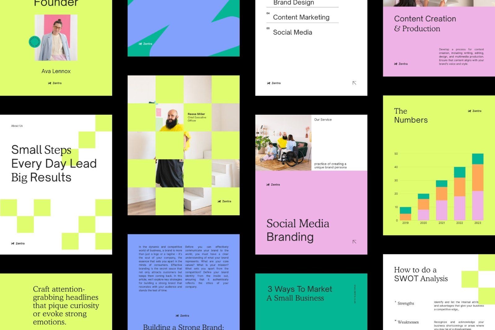 Zentra - Canva Business Social Media Pack — image 3
