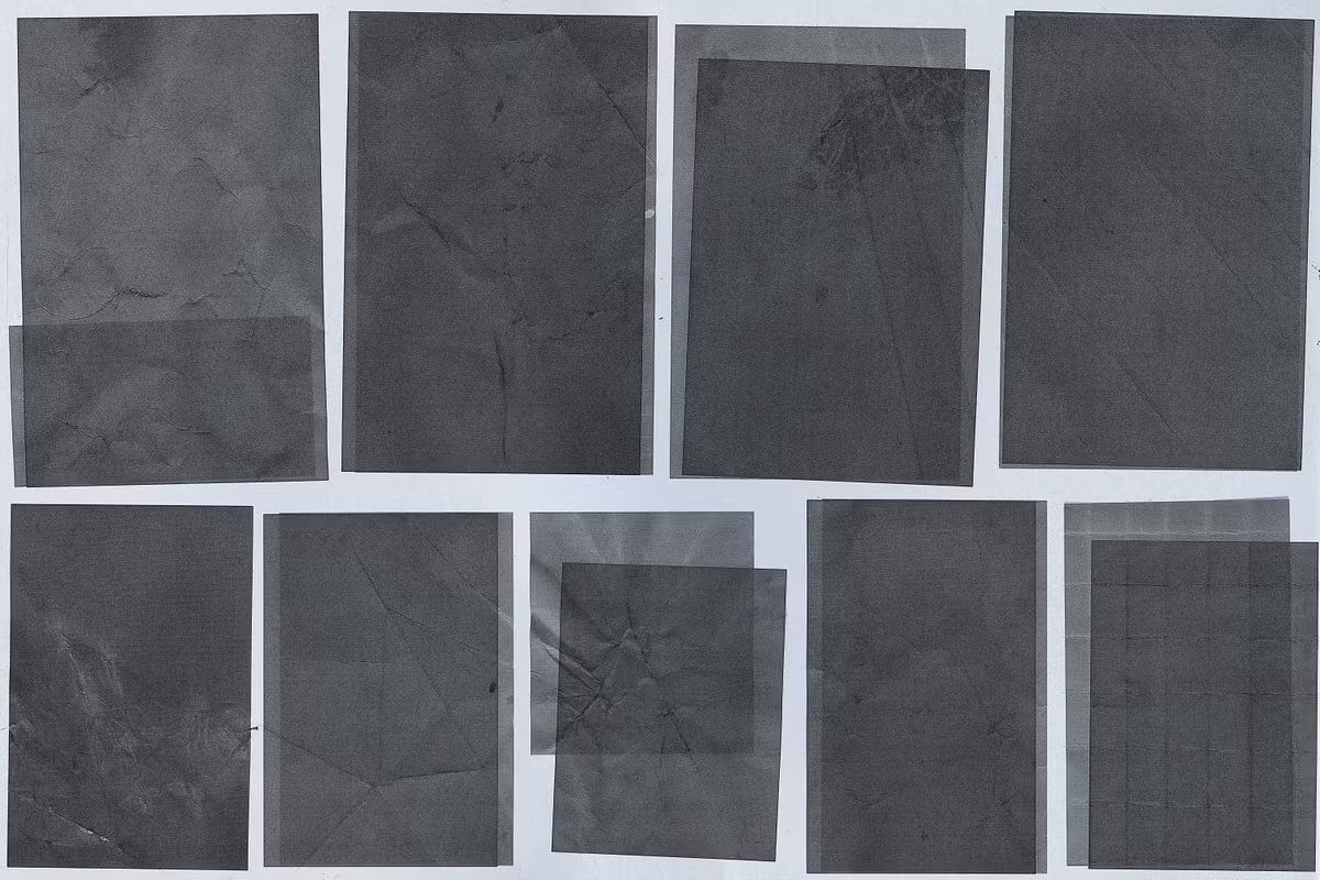 Crumpled archive paper textures — image 3