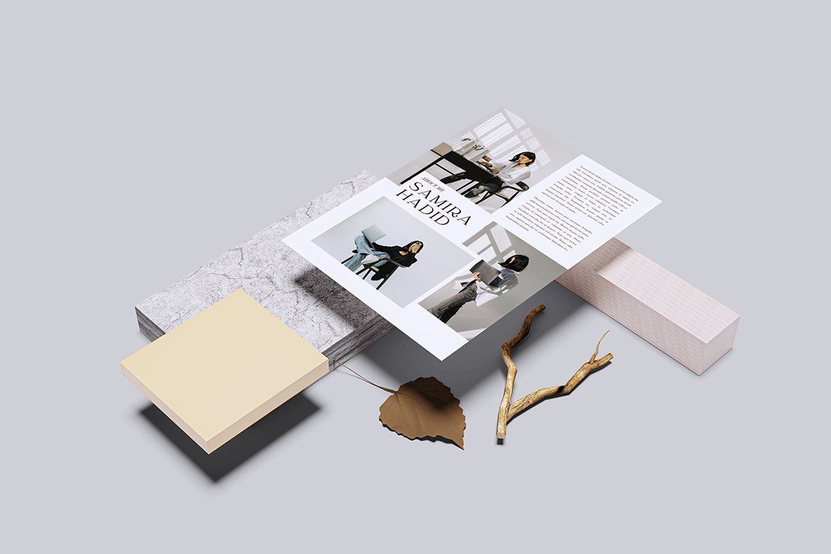 Flyer Mockup – A4 Hanging Clip Horizontal (4 Objects) — image 3