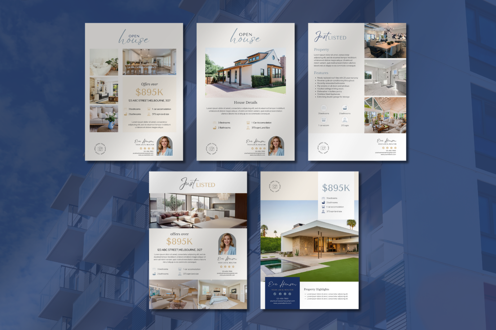 10 Real Estate Flyer Canva Templates — image 3