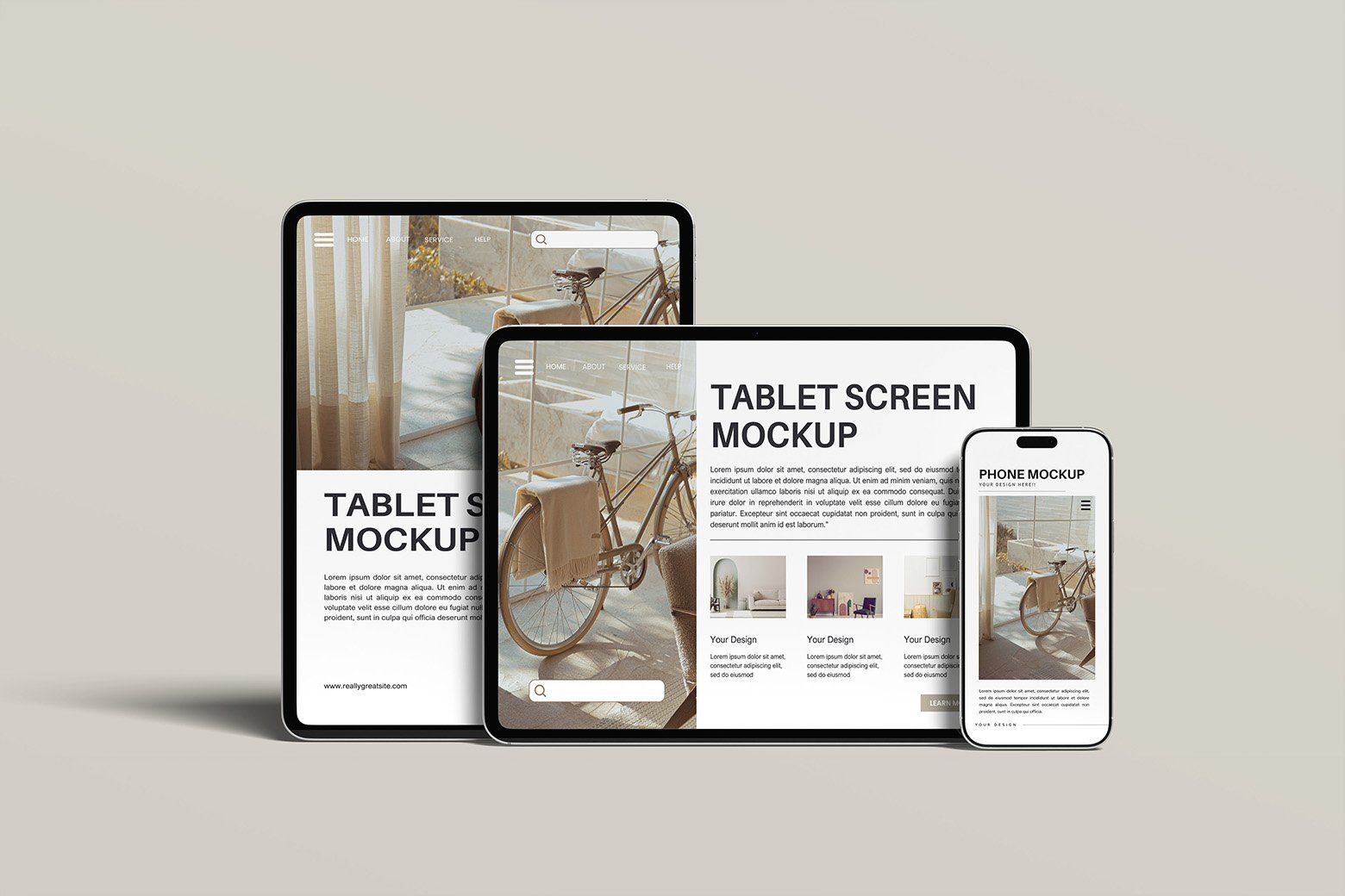 Tablet and Phone Mockup — image 1