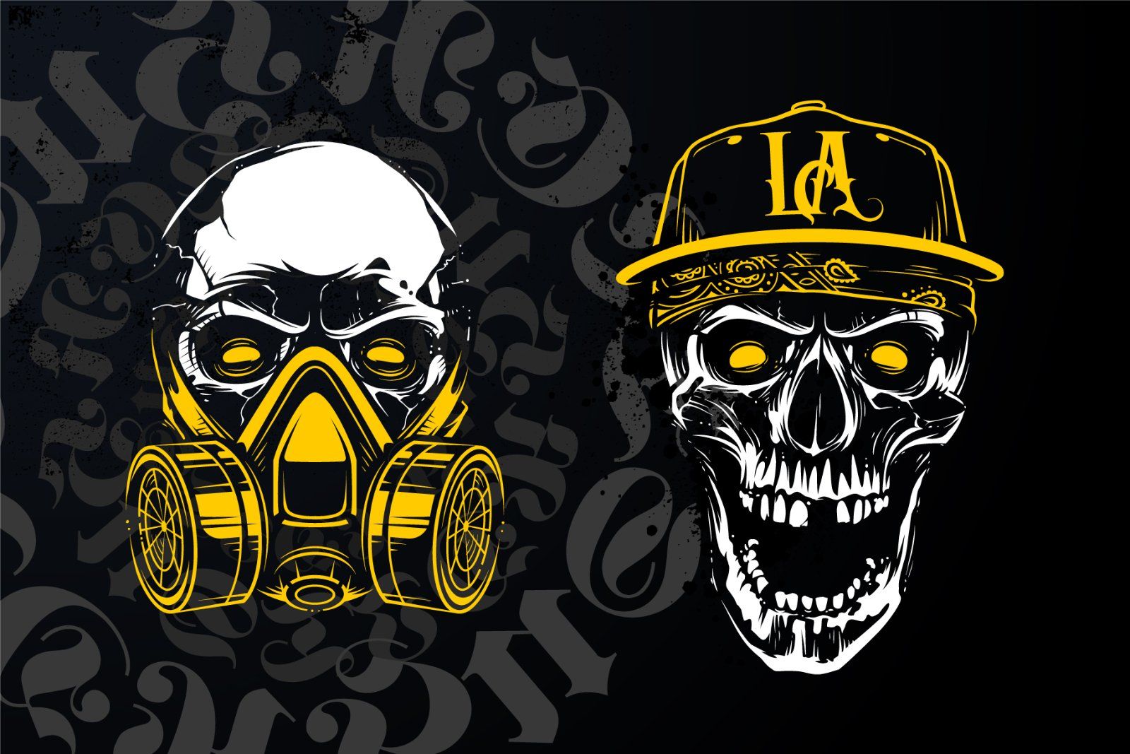 Hustler Skull Vector Art — image 3