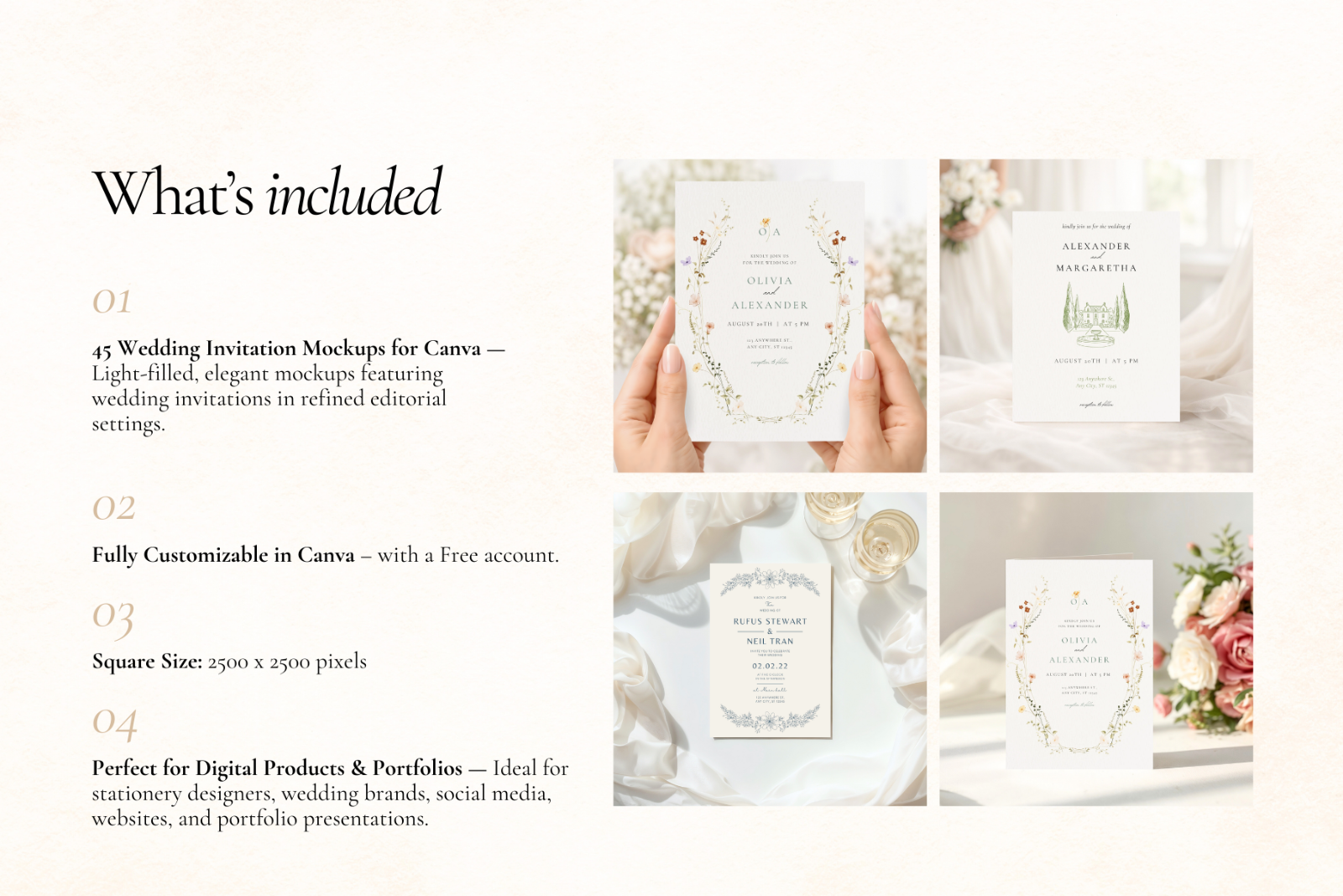 Wedding Invitation Canva Mockups — image 3