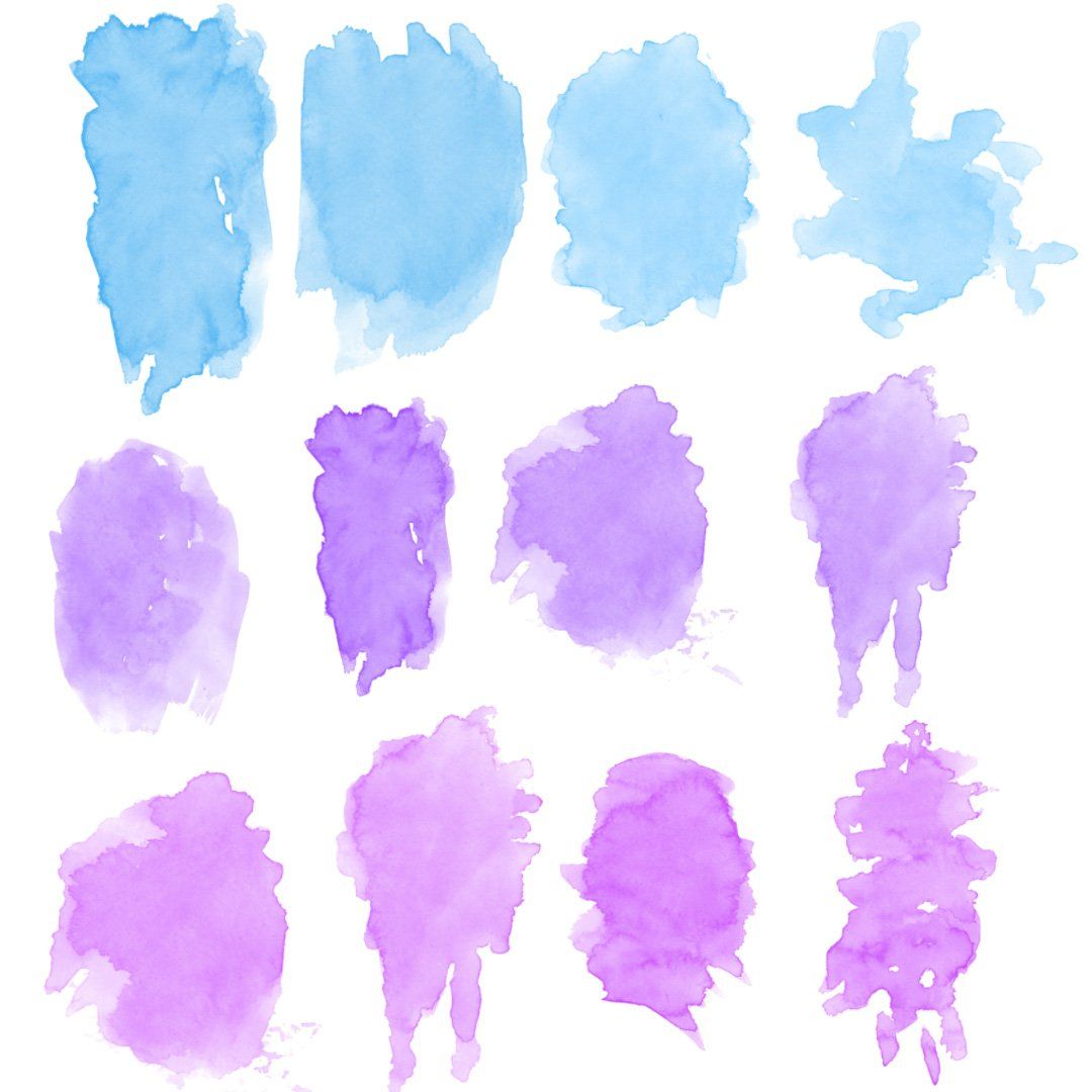 100 Realistic Watercolor Photoshop Brushes - Watercolor Brushes Download - Watercolor Photoshop — image 3